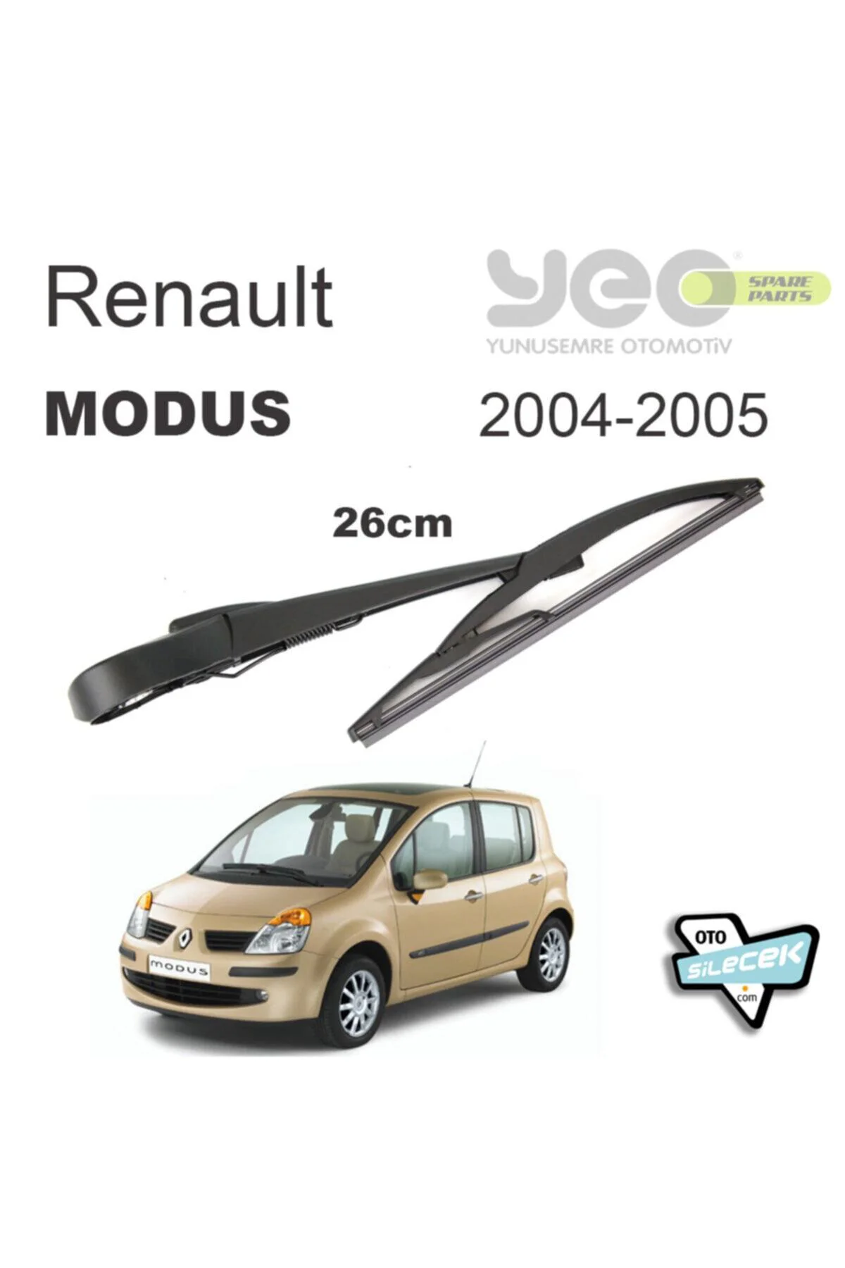 Renault Modus Arka Silecek Kolu Set 2004-2005