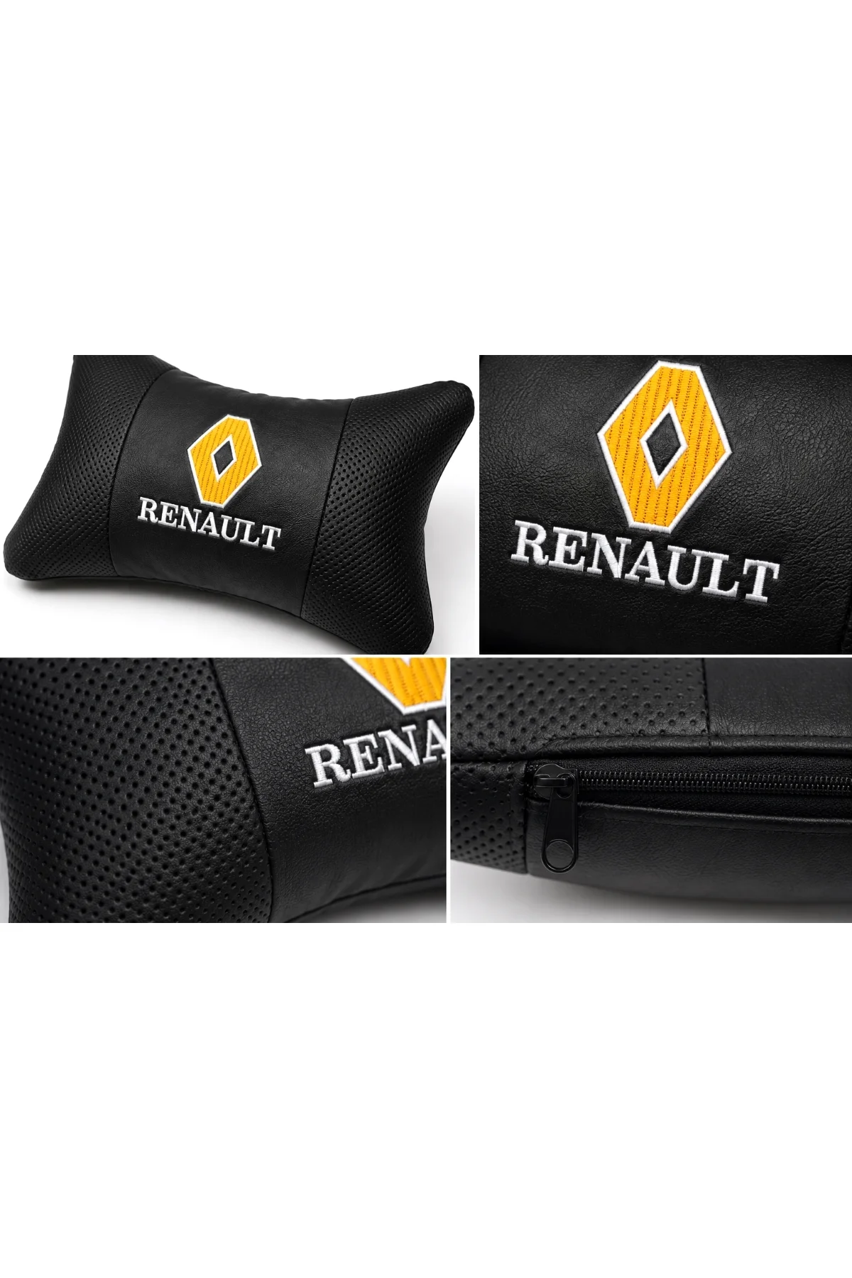 Renault Papyon Yastık - Boyun Yastığı - Deri Yastık Logolu - Görsel 5