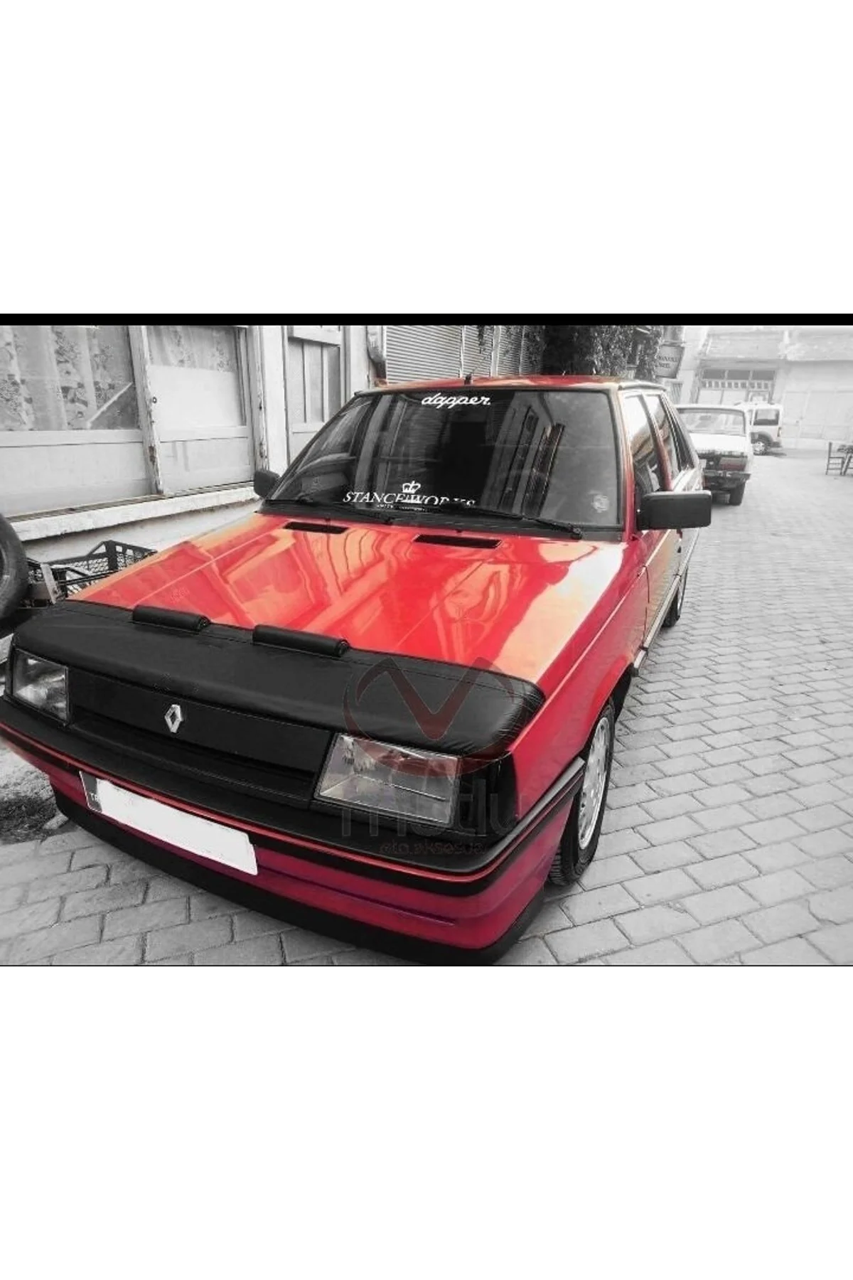 Renault R9 Bradway 1997 Suni Deri Lüx Kaput Koruyucu Maske - Görsel 2