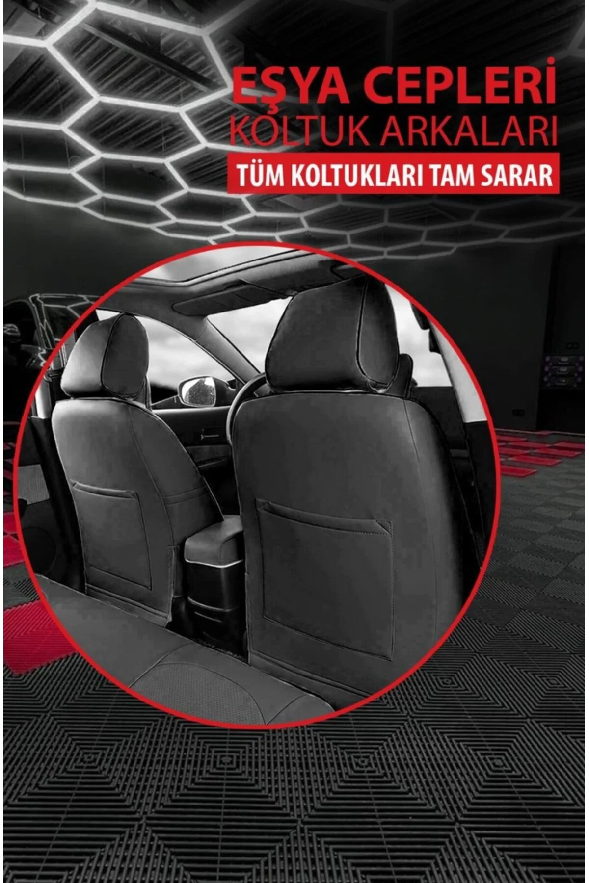 Renault R9 Broadway / Spring / Fairway 1990-2000 Uyumlu Jetdrive Serisi Siyah Beyaz Oto Koltuk Kılıfı Tam Set