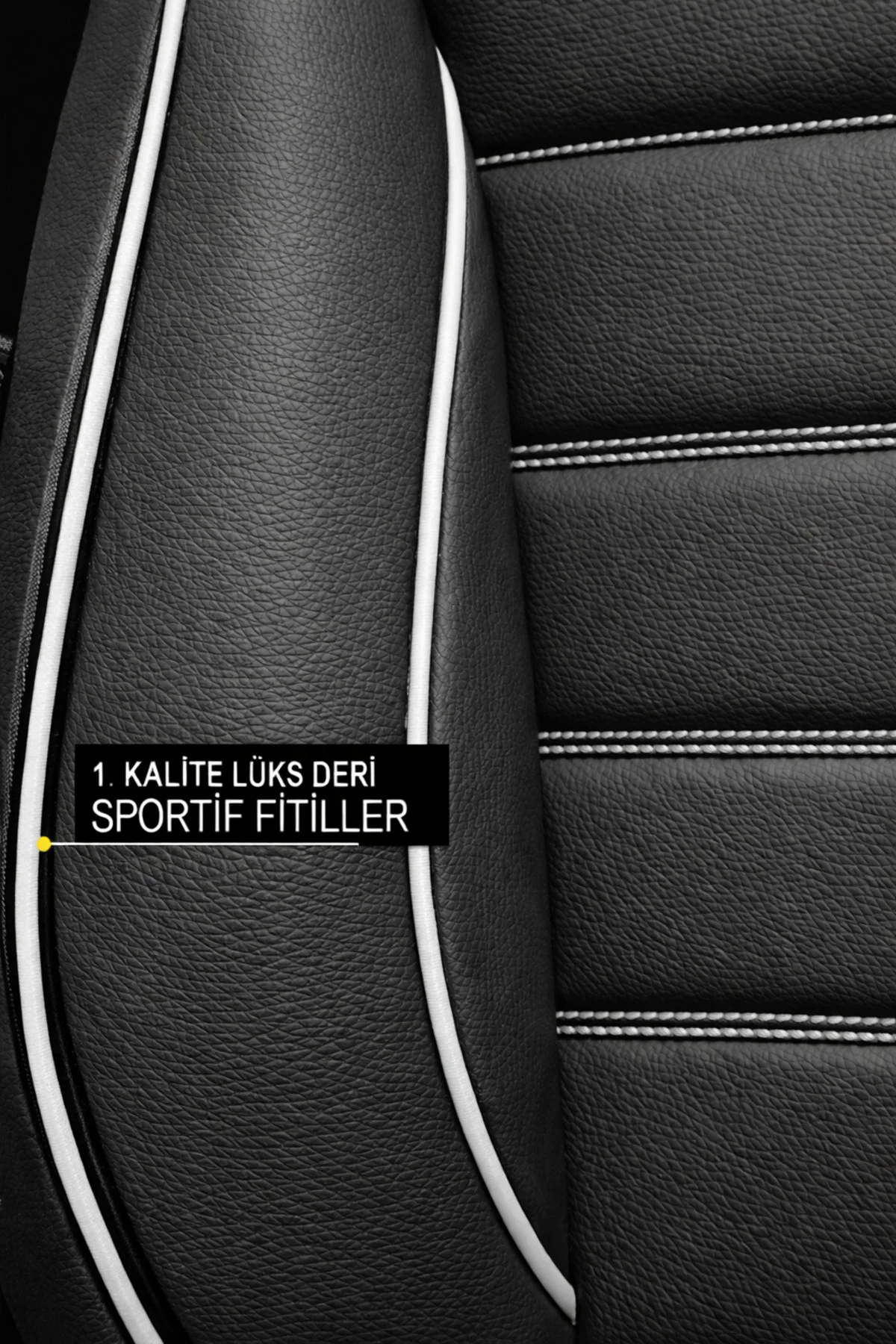 Renault R9 Broadway / Spring / Fairway 1990-2000 Uyumlu Jetdrive Serisi Siyah Beyaz Oto Koltuk Kılıfı Tam Set