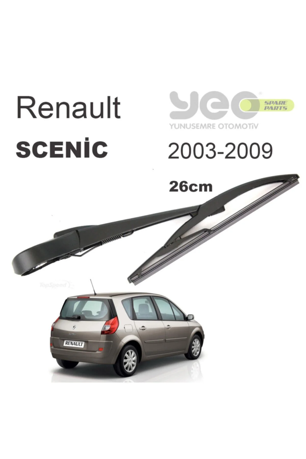 Renault Scenic 2 Arka Silecek Kolu Set 2003-2009