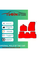 Renault Scenic 2 2002-2009 Prime Sarı Halı Beyaz Kenar Halı Paspa