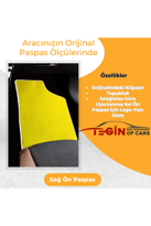 Renault Scenic 2 2002-2009 Prime Sarı Halı Beyaz Kenar Halı Paspa