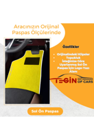 Renault Scenic 2 2002-2009 Prime Sarı Halı Beyaz Kenar Halı Paspa