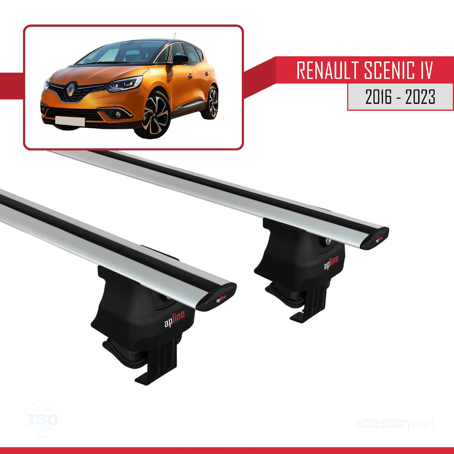 Renault Scenic IV 2016-2023 Arası ile uyumlu ACE-4 Ara Atkı Tavan Fiyatı, Yorumları ve Özellikleri