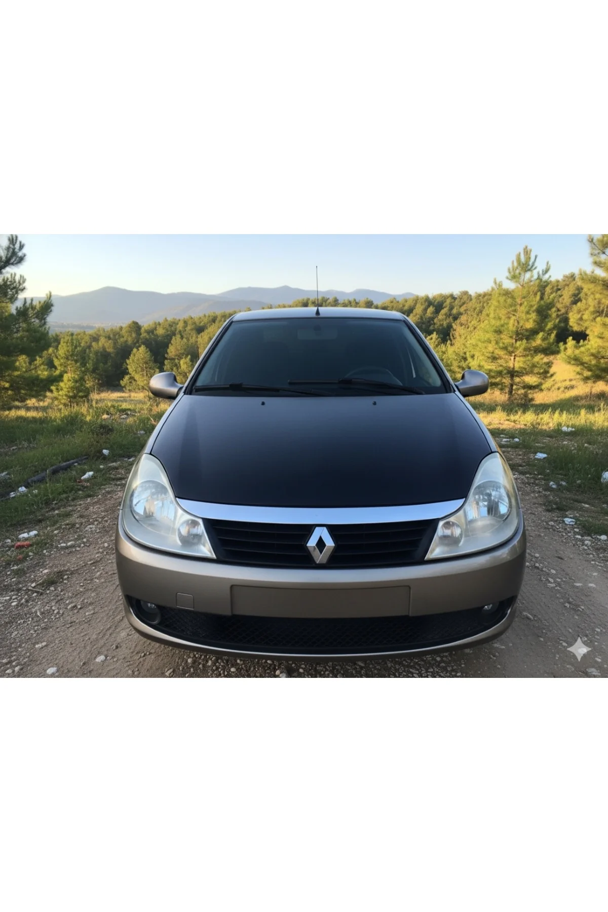 Renault Symbol 2006–2008 Tam Kaput Maskesi – Mat Siyah Suni Deri, Şık ve Koruyucu Tasarım - Görsel 3
