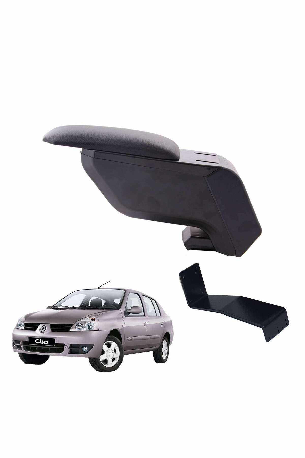 Renault Symbol 2007 Delmesiz Çelik Ayaklı Siyah Kolçak Kol Dayama