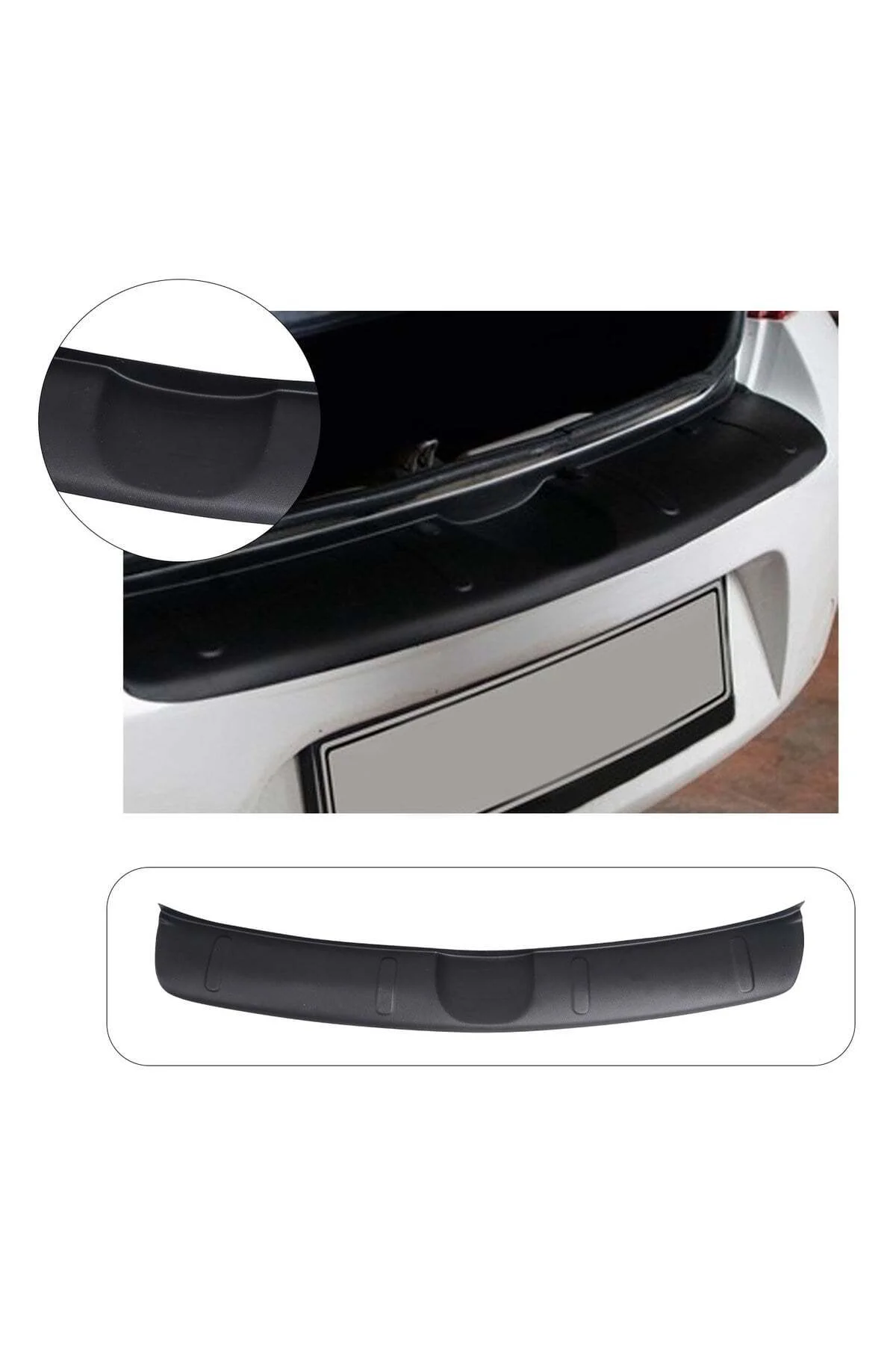 Renault Symbol 2009-2013 Uyumlu Arka Tampon Eşiği Koruma ABS Mat Siyah Renault Symbol 2009-2013 Uyumlu Arka Tampon Eşiği Koruma ABS Mat Siyah