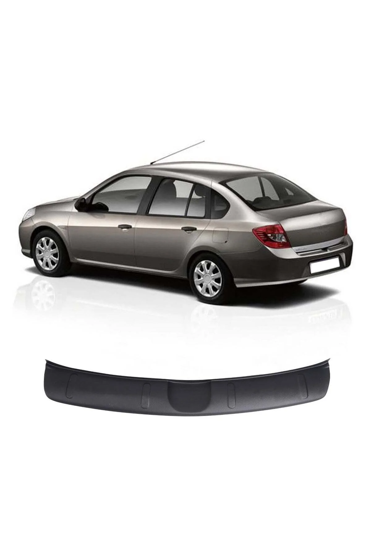 Renault Symbol 2009-2013 Uyumlu Arka Tampon Eşiği Koruma ABS Parlak Siyah Renault Symbol 2009-2013 Uyumlu Arka Tampon Eşiği Koruma ABS Parlak Siyah - Görsel 2