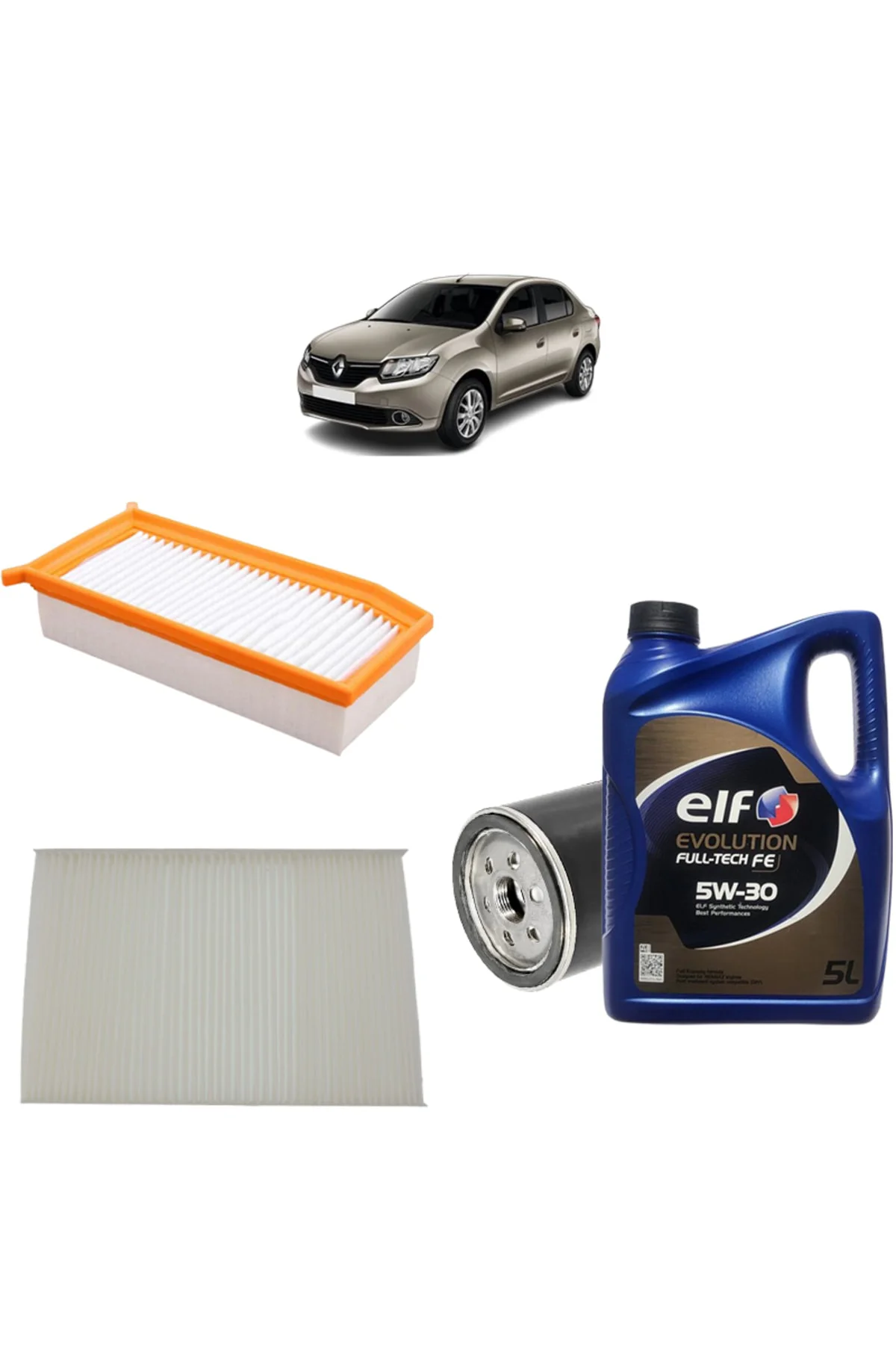 Renault Symbol 3plus Filtre Bakım Seti 1.5 Dci Elf Evolution Yağl