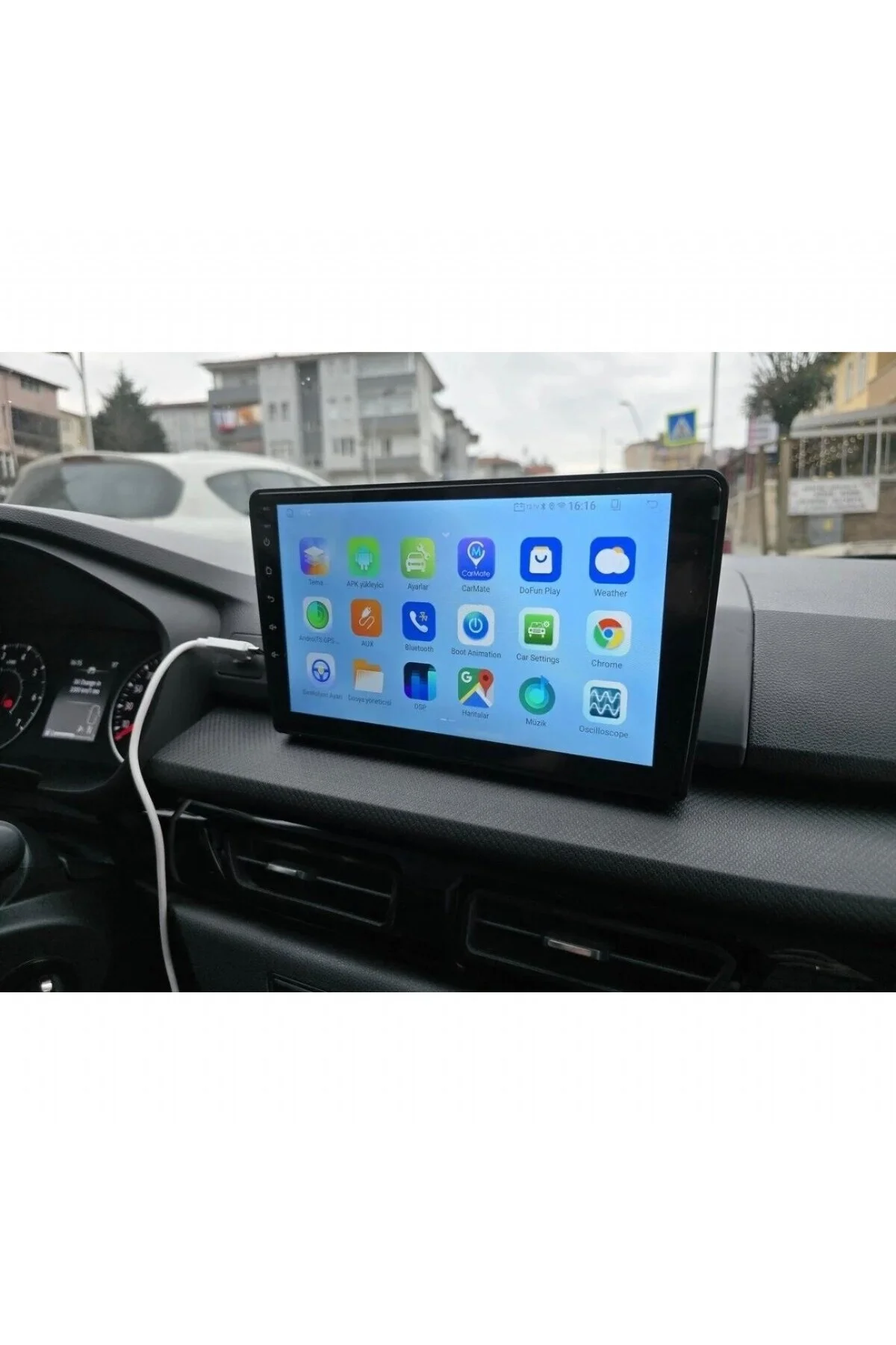 RENAULT TALİANT-SANDERO İLE UYUMLU ANDROİD CARPLAY MULTİMEDYA KAMERA 4-64GB