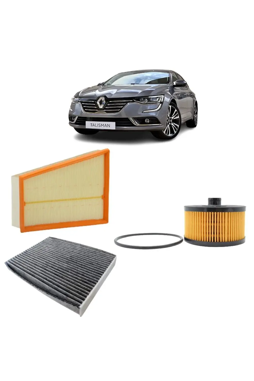 Renault Talisman 3lü Karbon Filtre Bakım Seti 1.3 Tce 2019 Sonras