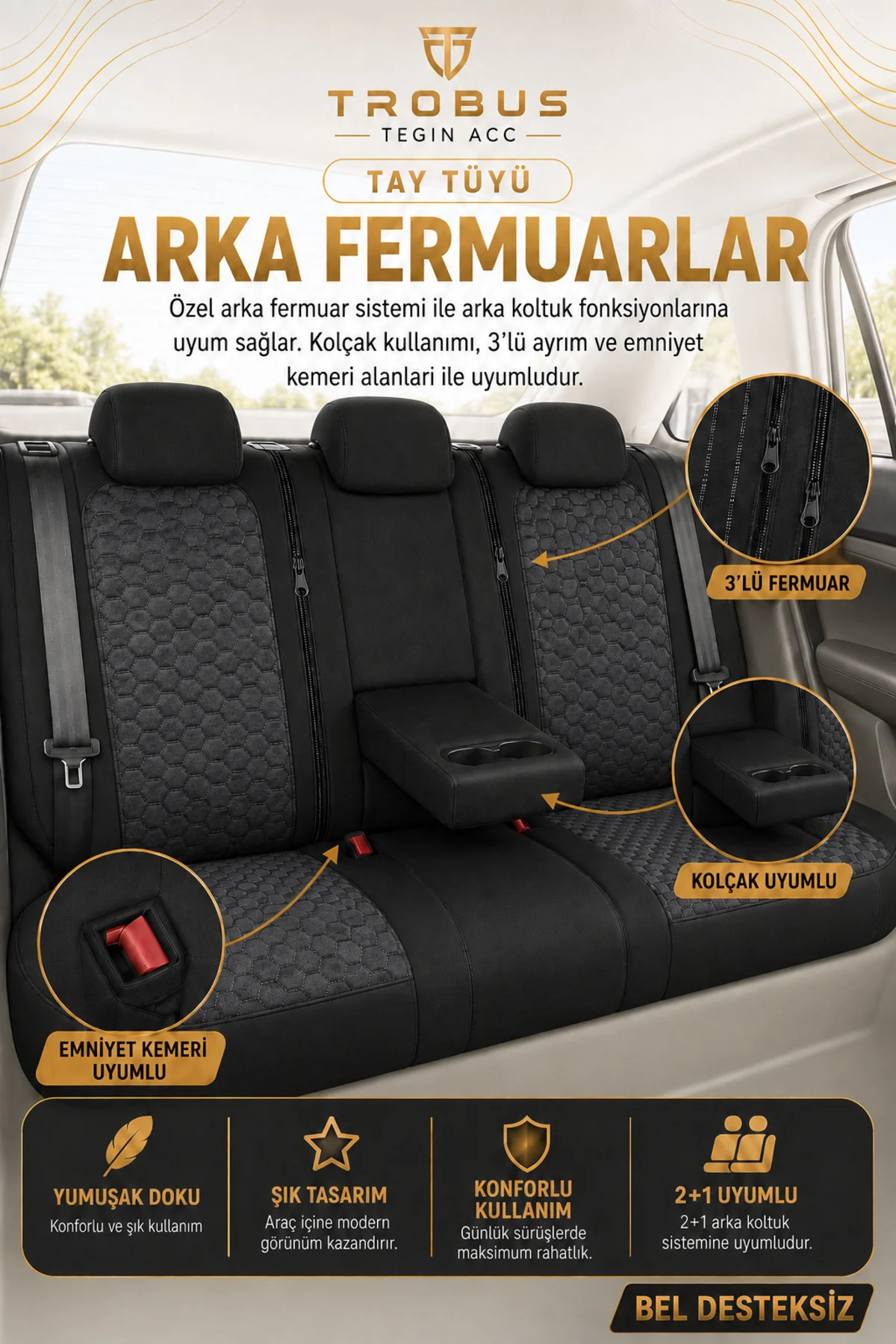 Renault Toros 1989-2000 Uyumlu Altay Bel Destekli Tay Tüyü Füme Koltuk Kılıfı Fiyatı, Yorumları ve Özellikleri