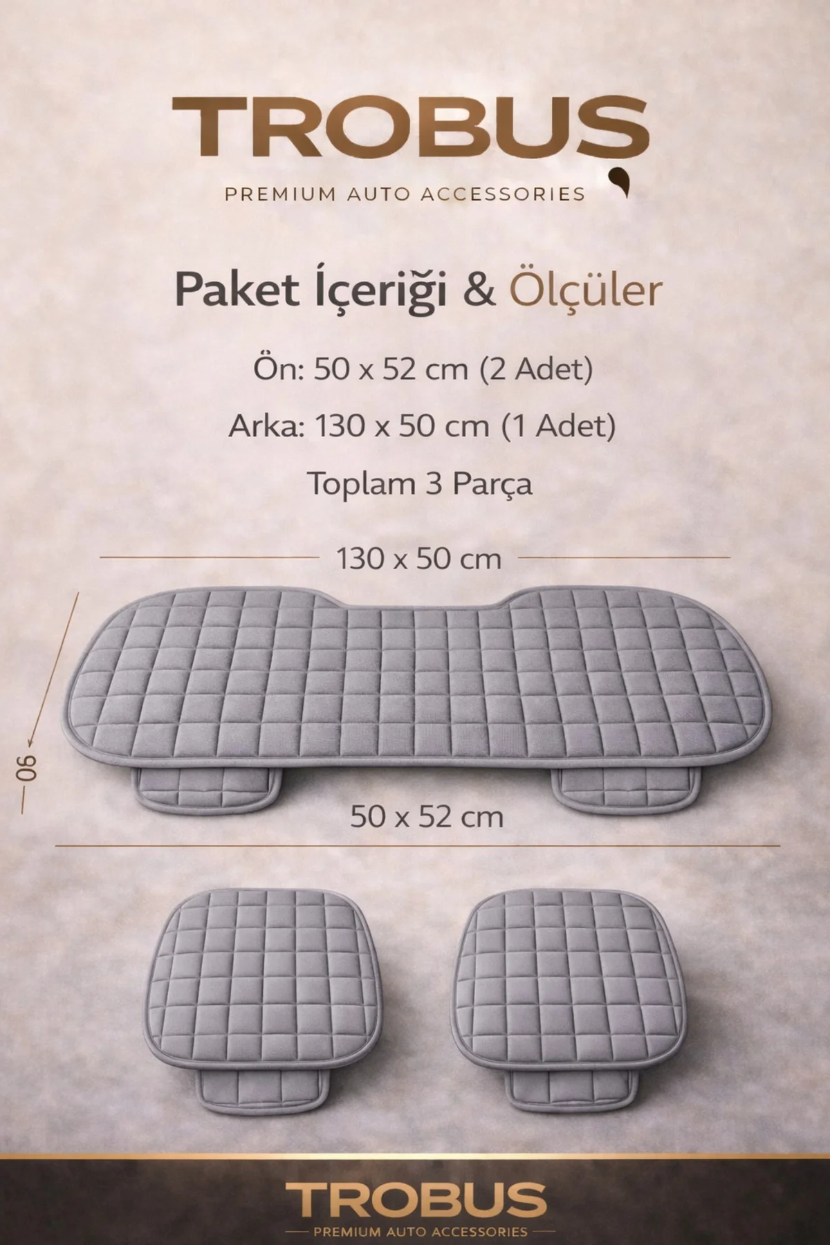 Renault TOROS 1989-2000 Uyumlu Soft Alkantra 3 Parça Süet Oto Koltuk Minderi Terletmez Gri Fiyatı, Yorumları ve Özellikleri