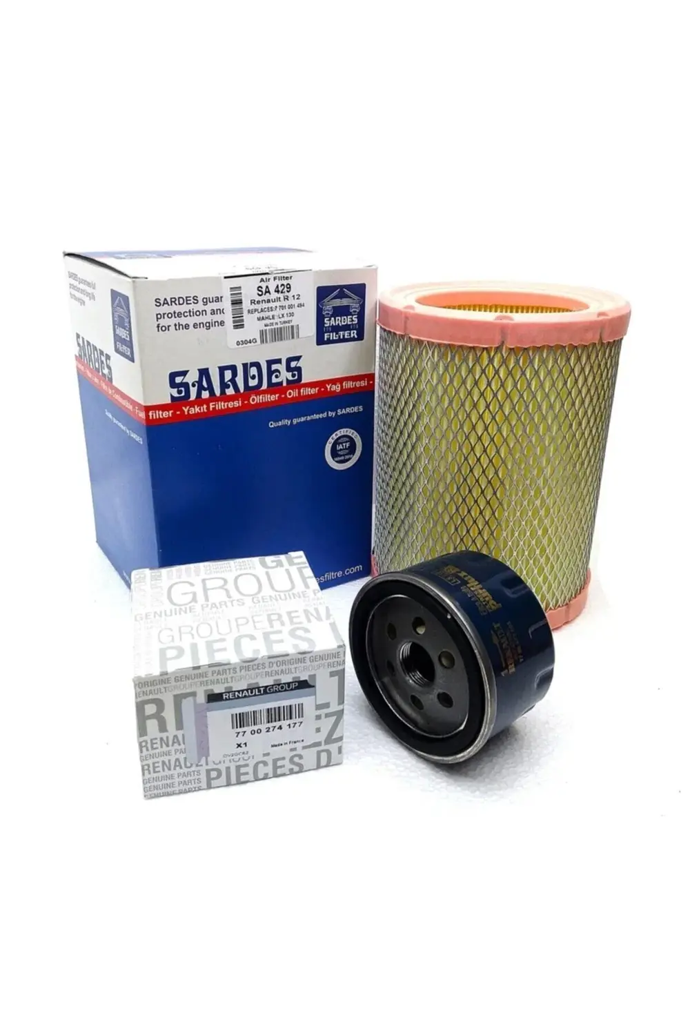 Renault Toros R12 1400 Hava Ve Yağ Filtresi Bakım Seti 2'li Uyuml