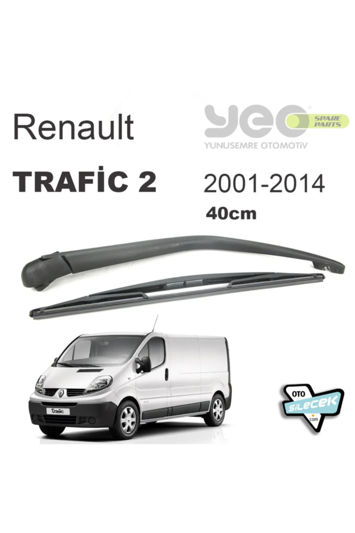 Renault Trafic 2 Arka Silecek Kolu Ve Süpürgesi 2001-2014