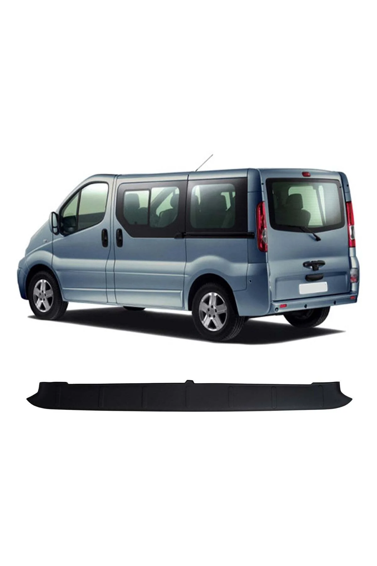 Renault Trafic 2001-2014 Uyumlu Arka Tampon Eşiği Koruma ABS Parlak Siyah Renault Trafic 2001-2014 Uyumlu Arka Tampon Eşiği Koruma ABS Parlak Siyah