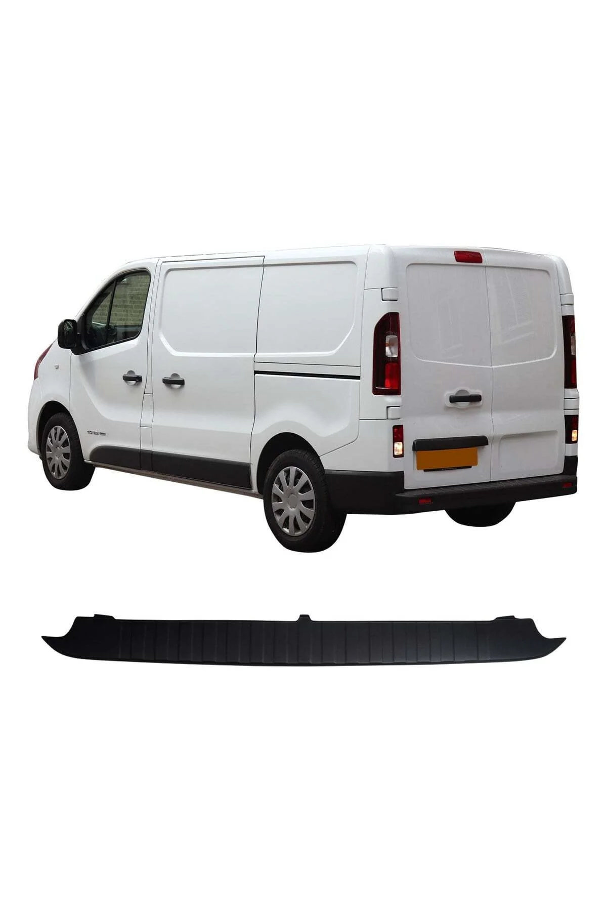 Renault Trafic 2014-2019 Uyumlu Arka Tampon Eşiği Koruma ABS Parlak Siyah Renault Trafic 2014-2019 Uyumlu Arka Tampon Eşiği Koruma ABS Parlak Siyah