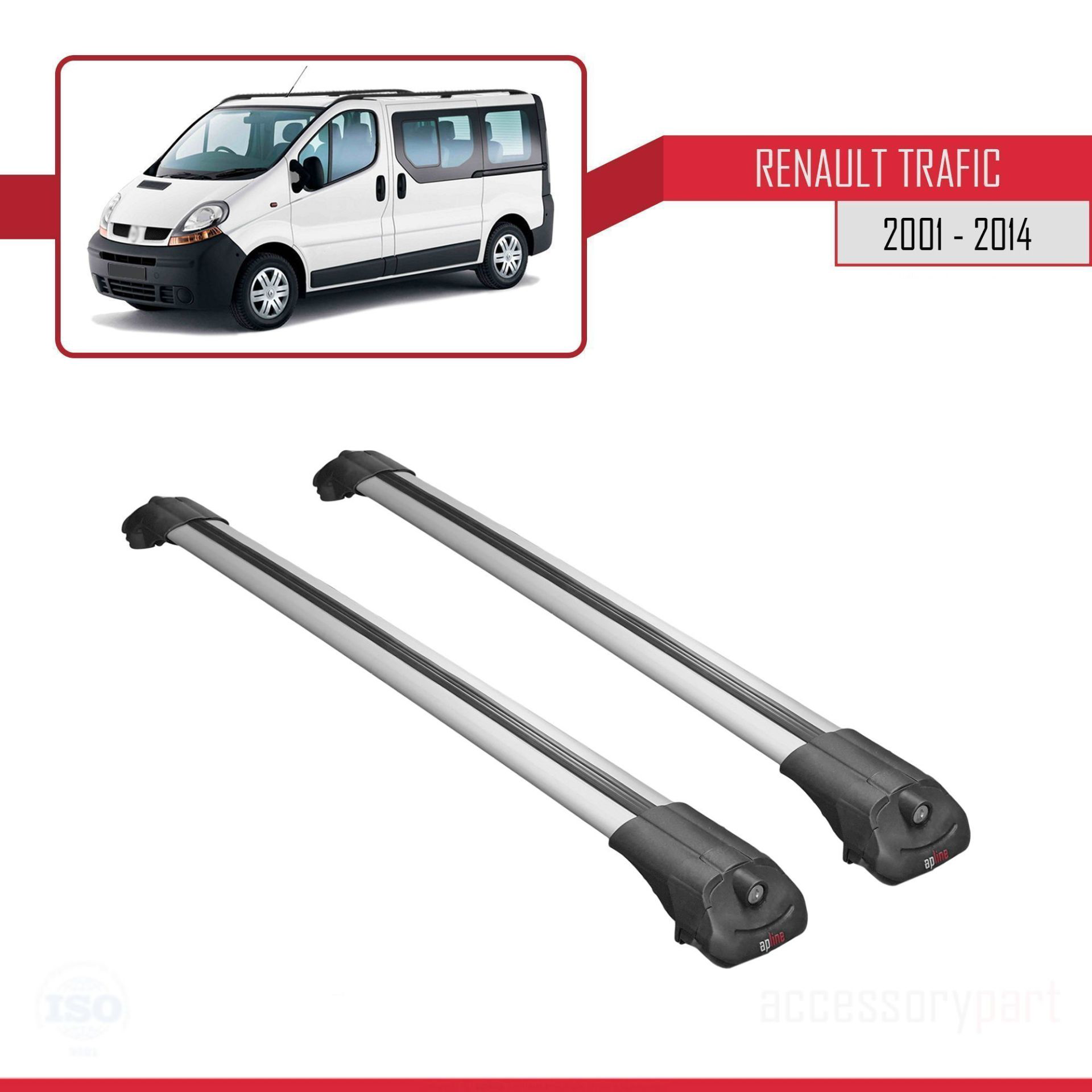 Renault Trafic 2001-2014 Arası ile uyumlu ACE-1 Ara Atkı Tavan Ba