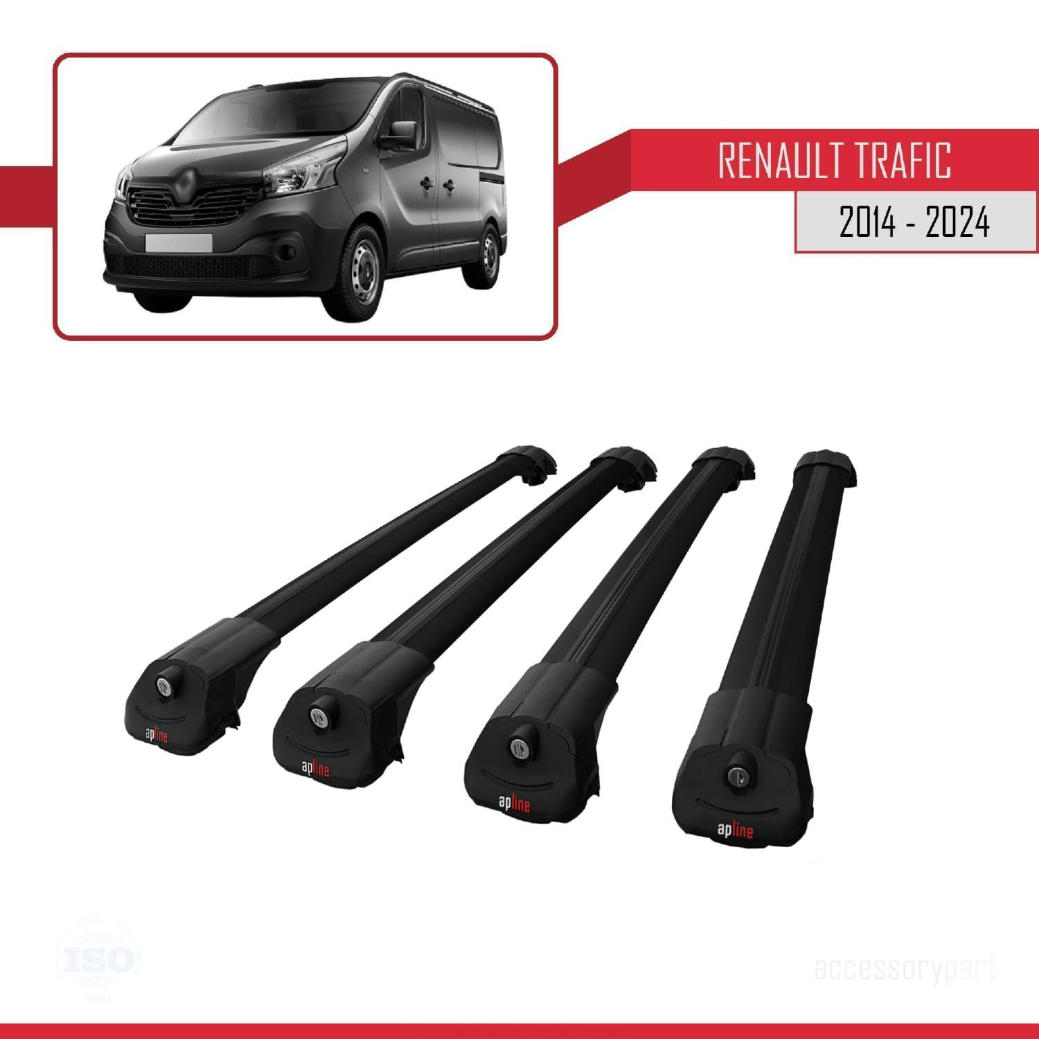 Renault Trafic 2014 ve Sonrası ile uyumlu ACE-1 Ara Atkı Tavan Ba