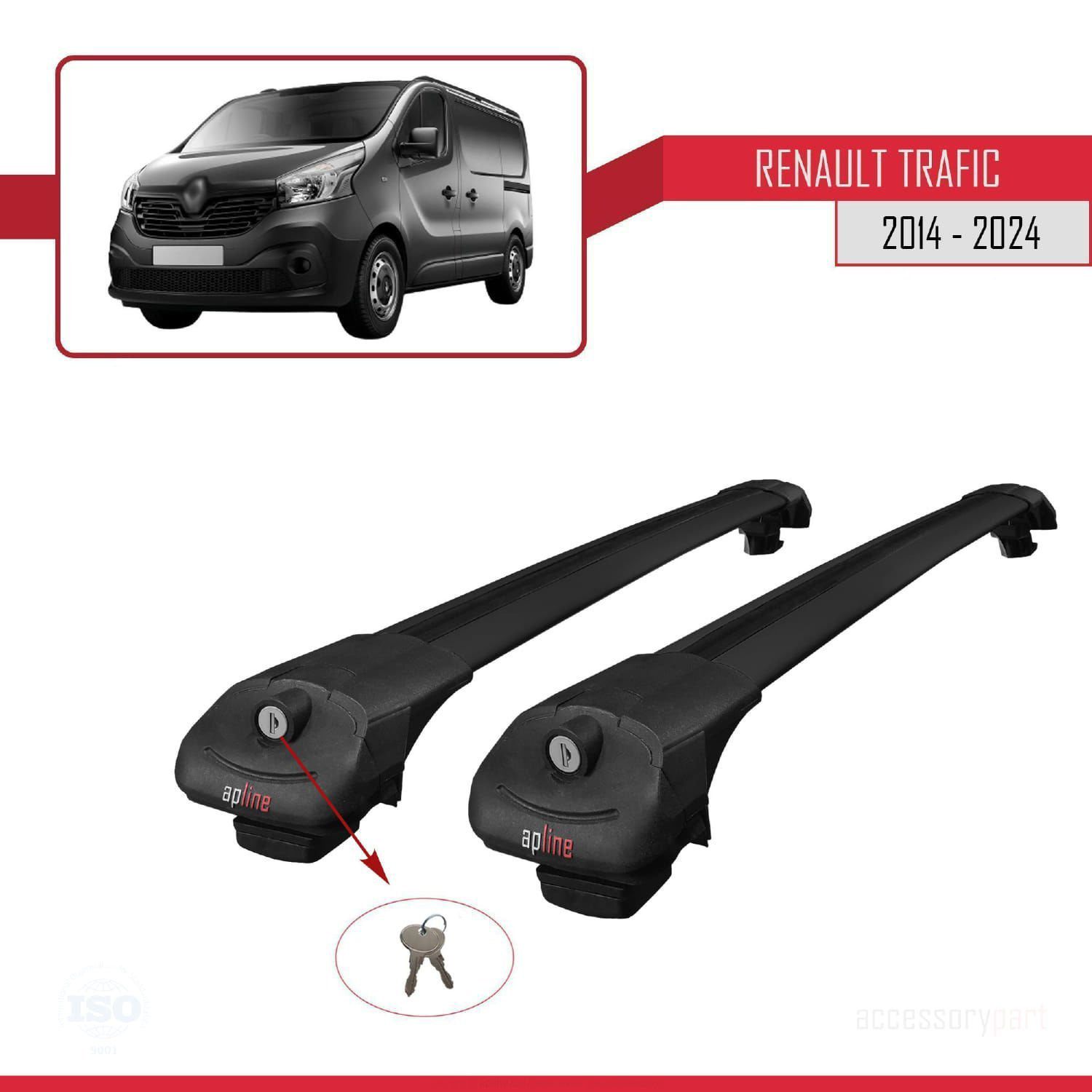 Renault Trafic 2014 ve Sonrası ile uyumlu ACE-1 Ara Atkı Tavan Ba