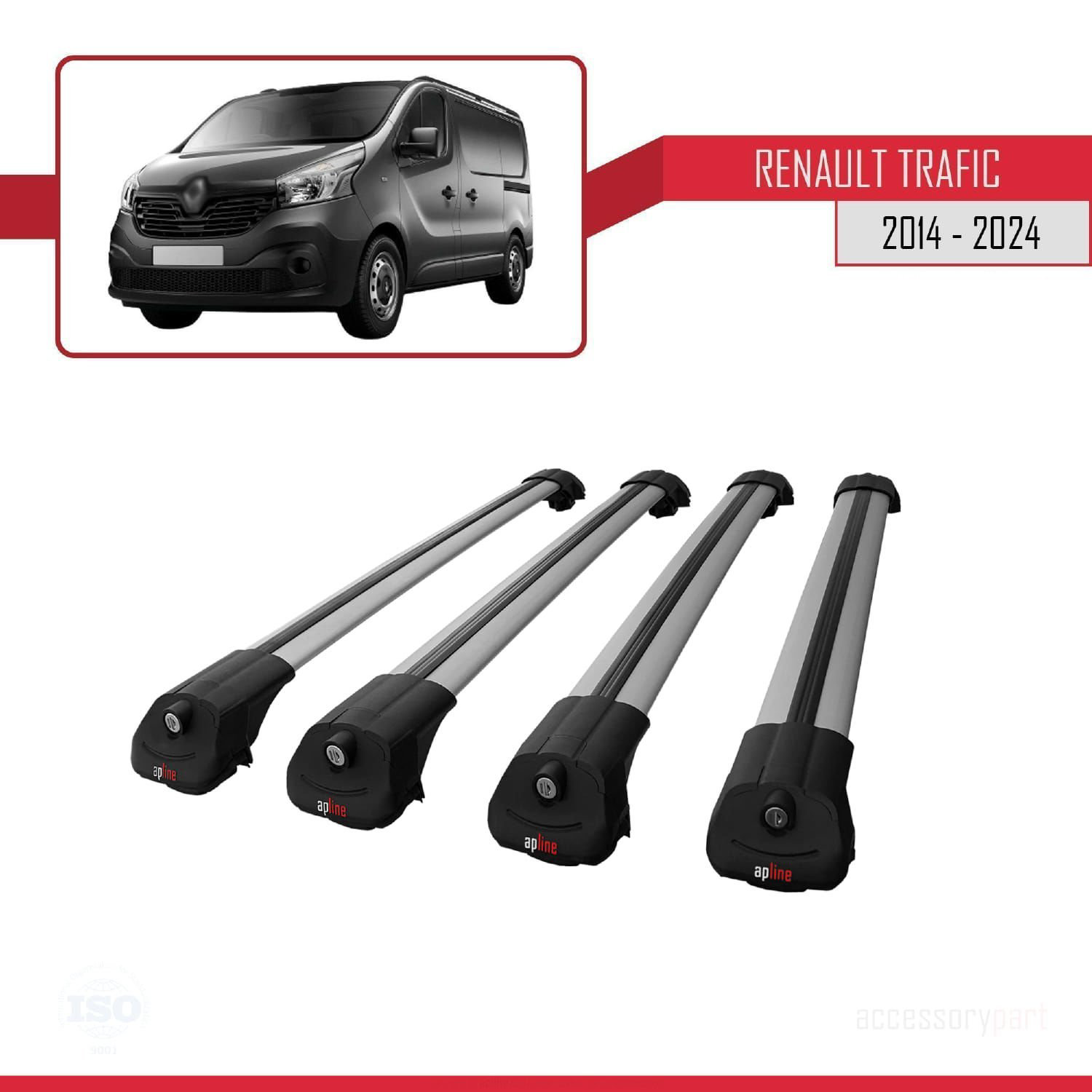Renault Trafic 2014 ve Sonrası ile uyumlu ACE-1 Ara Atkı Tavan Ba