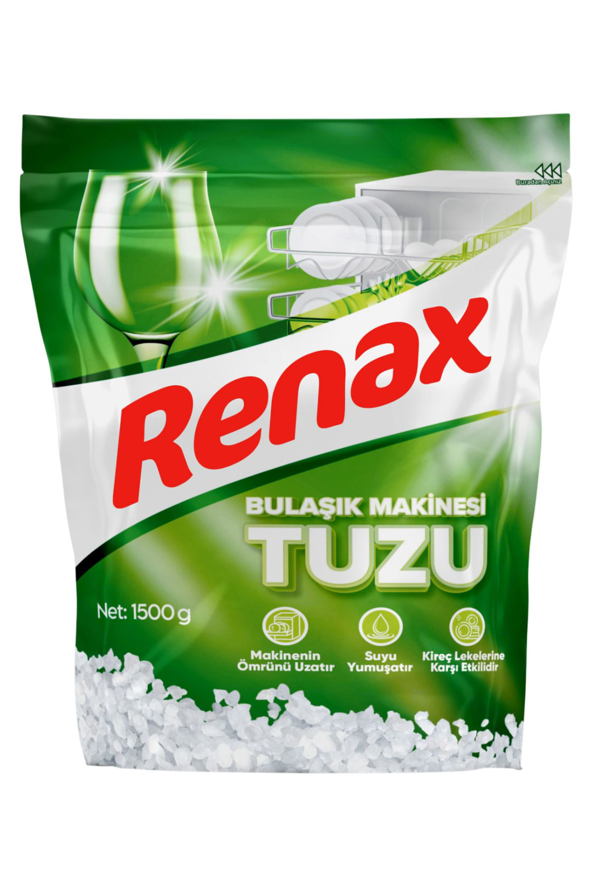 Renax  Bulaşik Makinesi Tuzu 1500 G