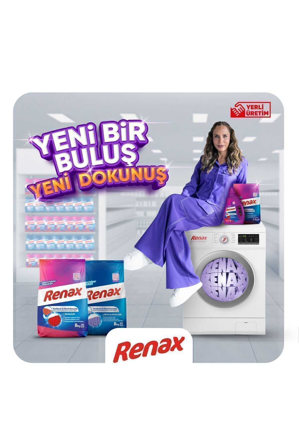 Renax Sıvı Çamaşır Deterjanı 2520 ml 3 Lü Paket