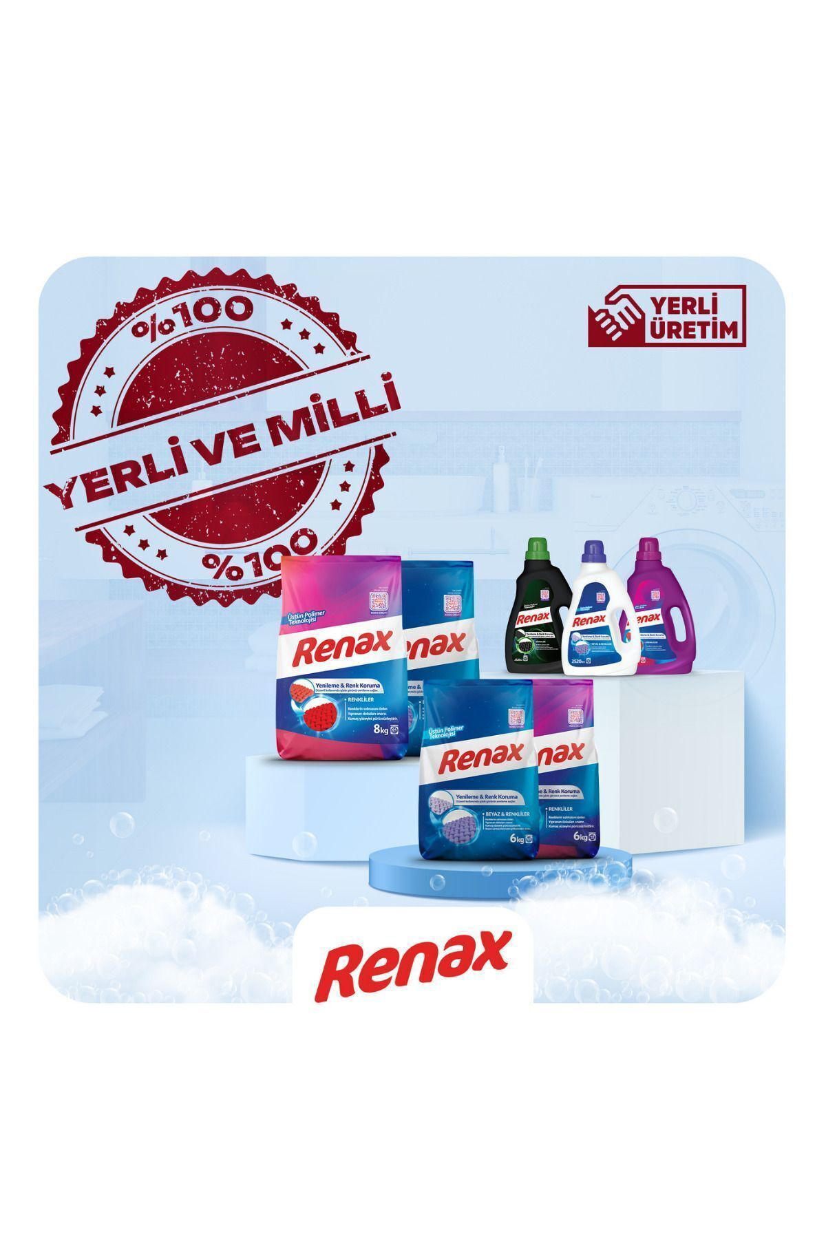 Renax Sıvı Çamaşır Deterjanı Siyahlar 2520 ml - 4 Lü Paket