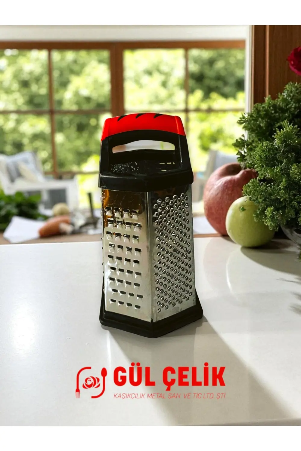 Rende Premium Paslanmaz Çelik El Mutfak Rendesi Çok İşlevli Manue