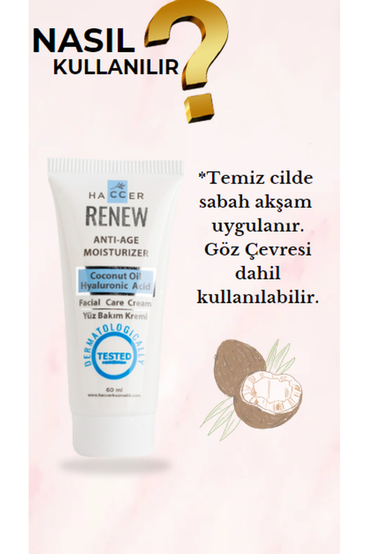 Renew Anti-age, Hyaluronik,Nemlendirici Yüz Bakım Kremi 60 ml