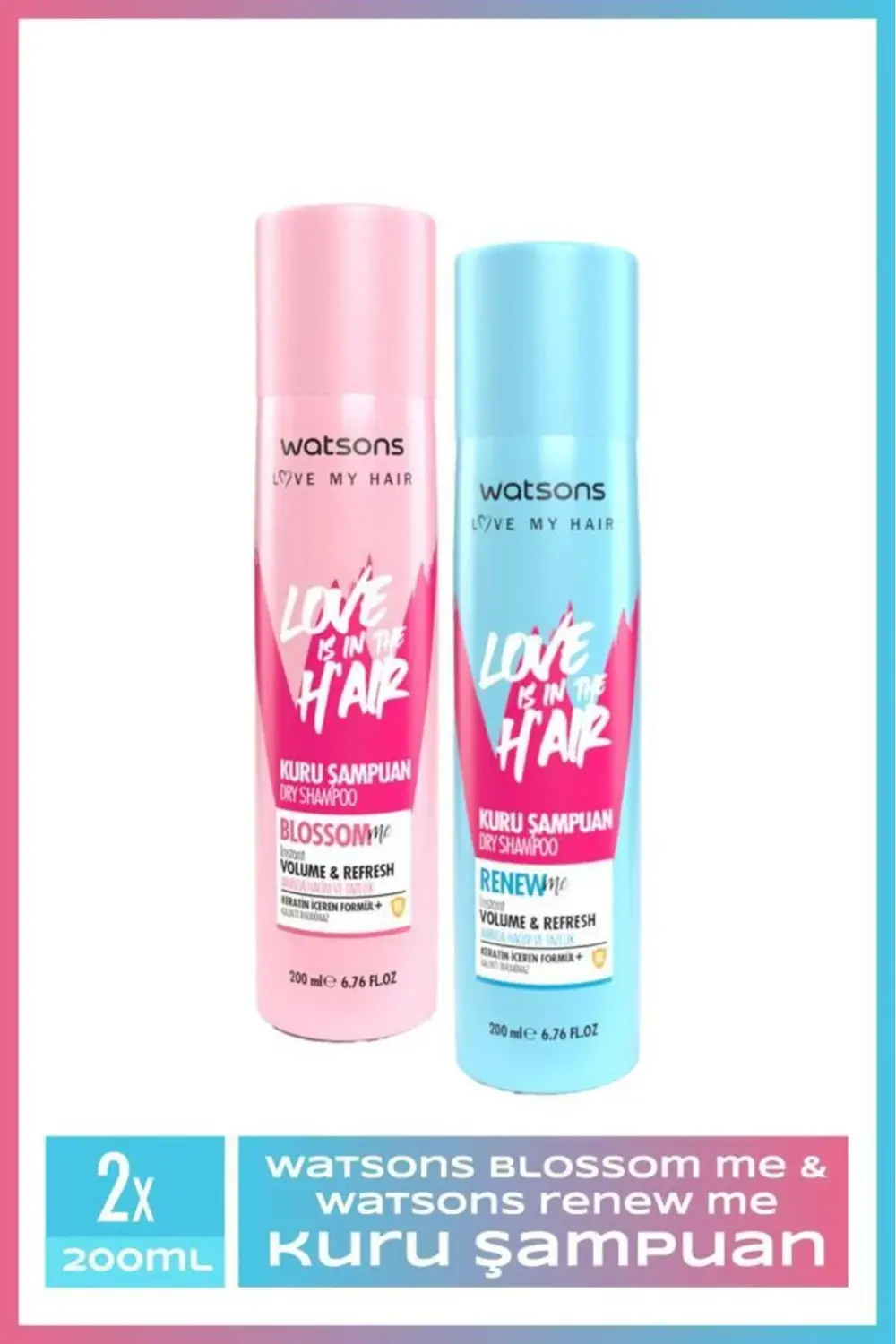 Renew Me Kuru Şampuan 200 Ml + Blossom Me Kuru Şampuan 200 Ml