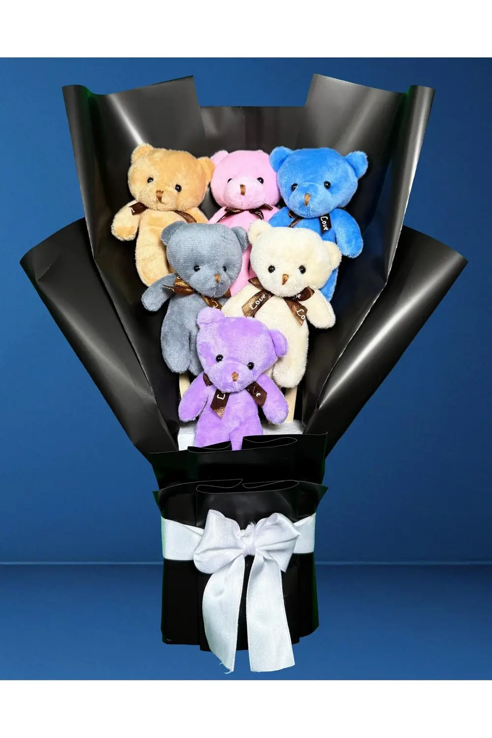 Rengarenk Ayıcıklı Buket - Öğretmenler Günü Hediyesi - Doğum Günü