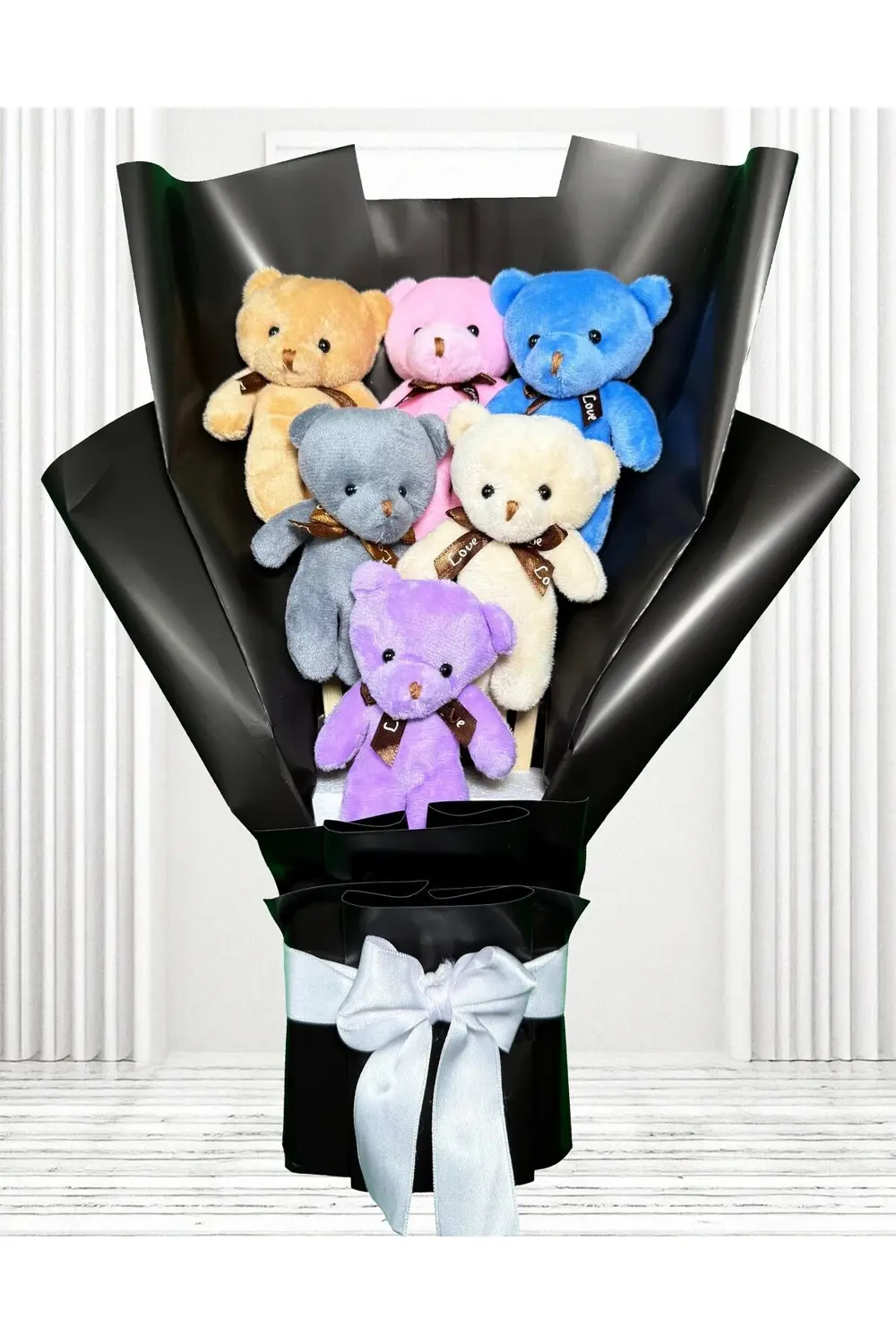 Rengarenk Ayıcıklı Buket - Öğretmenler Günü Hediyesi - Doğum Günü