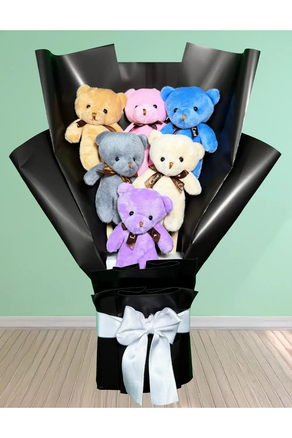 Rengarenk Ayıcıklı Buket - Öğretmenler Günü Hediyesi - Doğum Günü