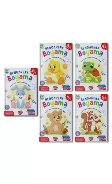 Rengarenk Boyama 10 set+1 set (55 Kitap) Fiyatı, Yorumları ve Özellikleri