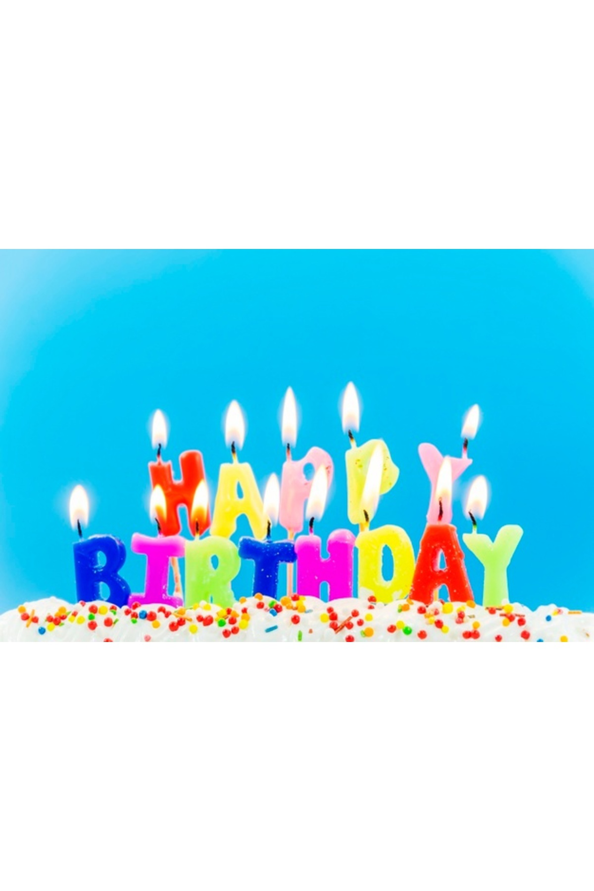 Robotrend Rengarenk Happy Birthday Yazılabilen Doğum Günü M.U