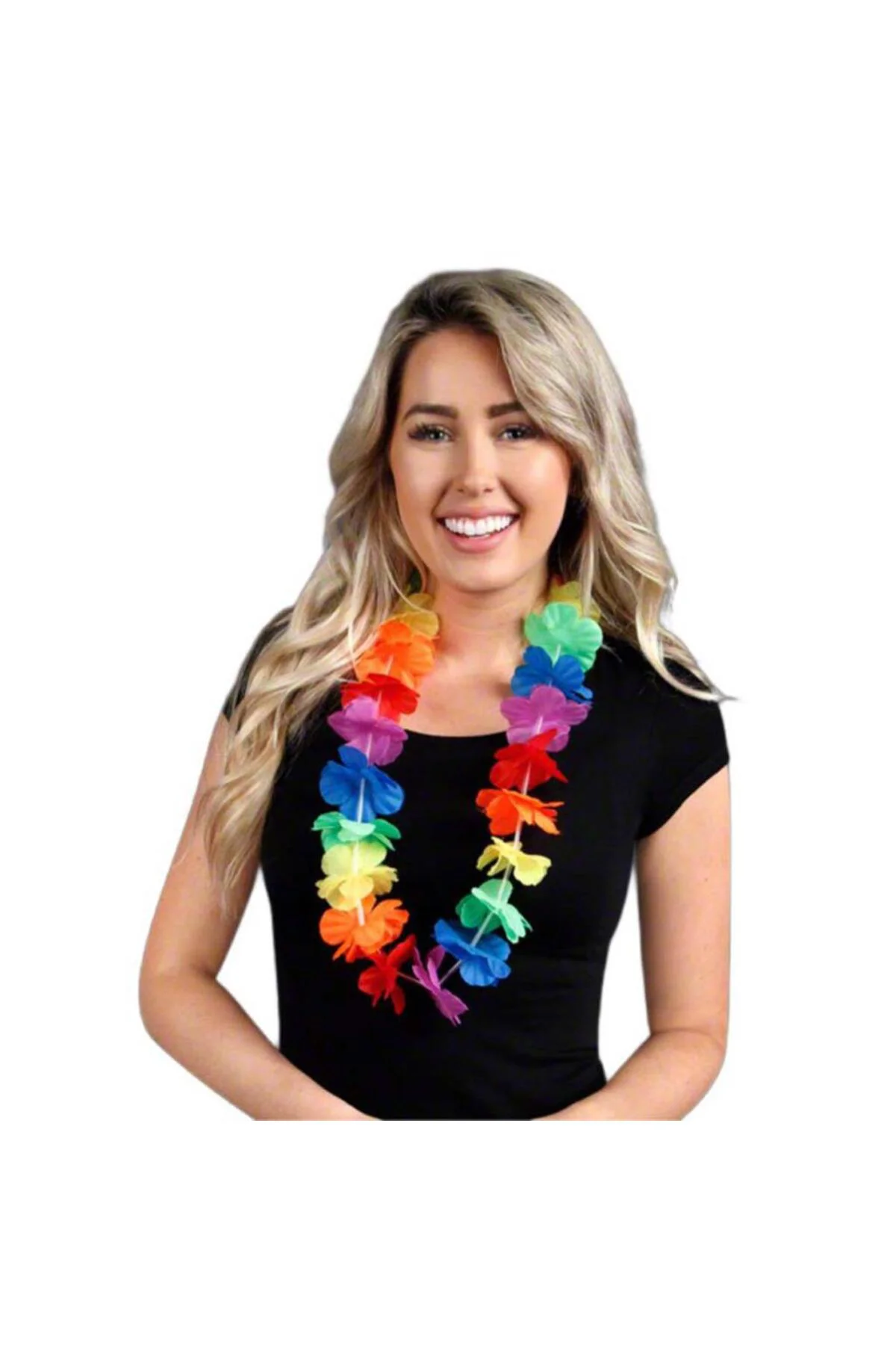 Rengarenk Hawaii Boyun Çelengi Havai Partisi Kolyesi 1 Adet