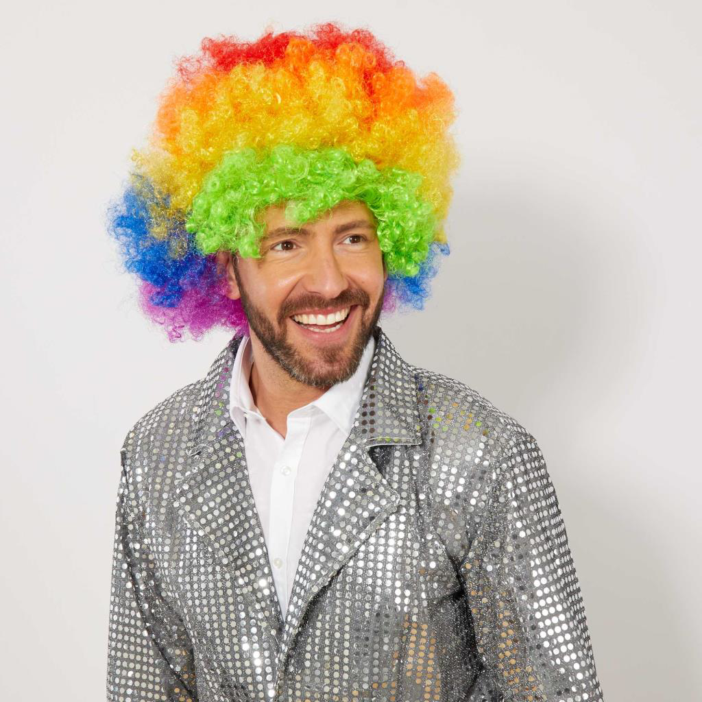 Rengarenk Kıvırcık Afro Bonus Peruk Rengarenk Kıvırcık Afro Bonus Peruk
