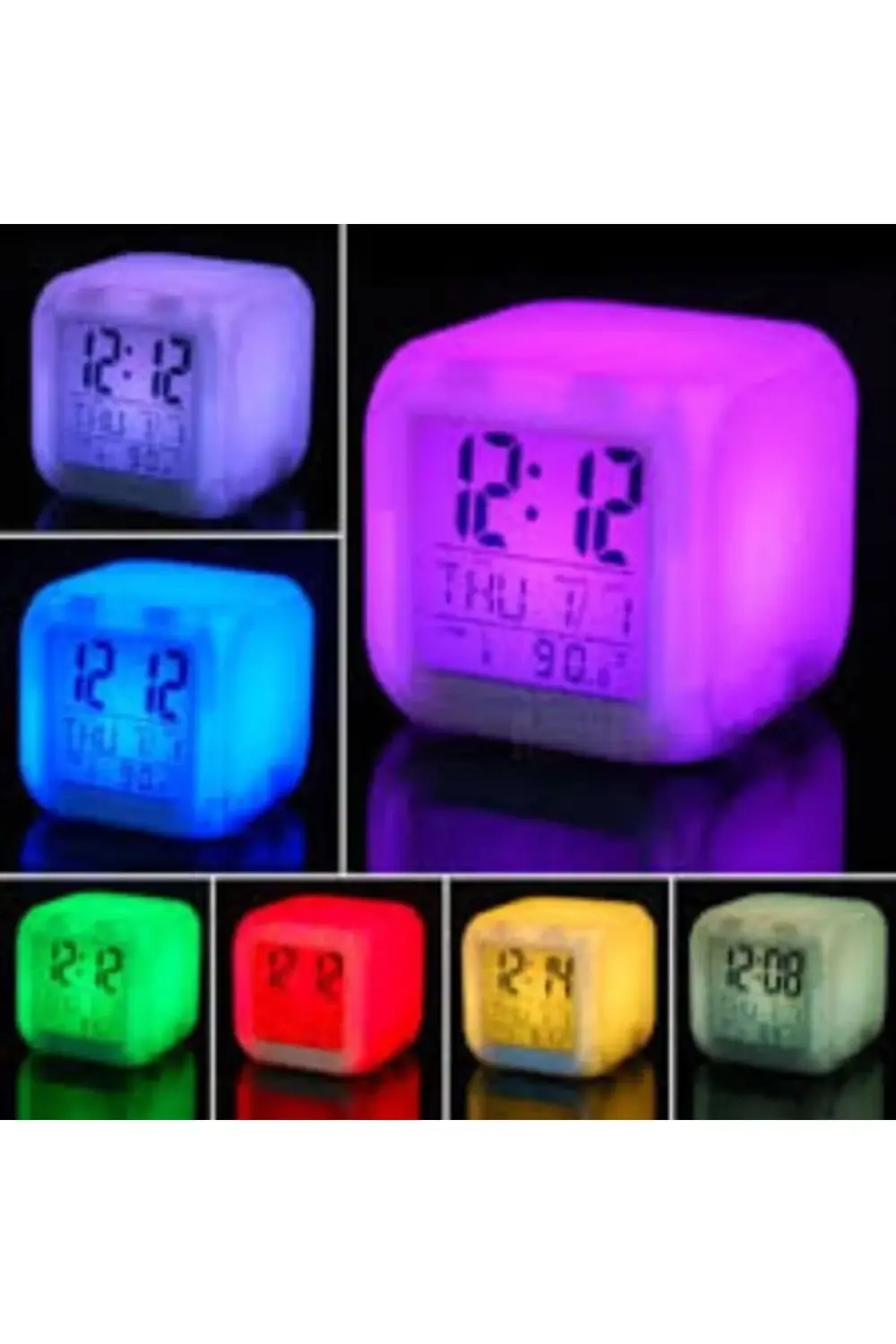 Renk Değiştiren Küp Saat