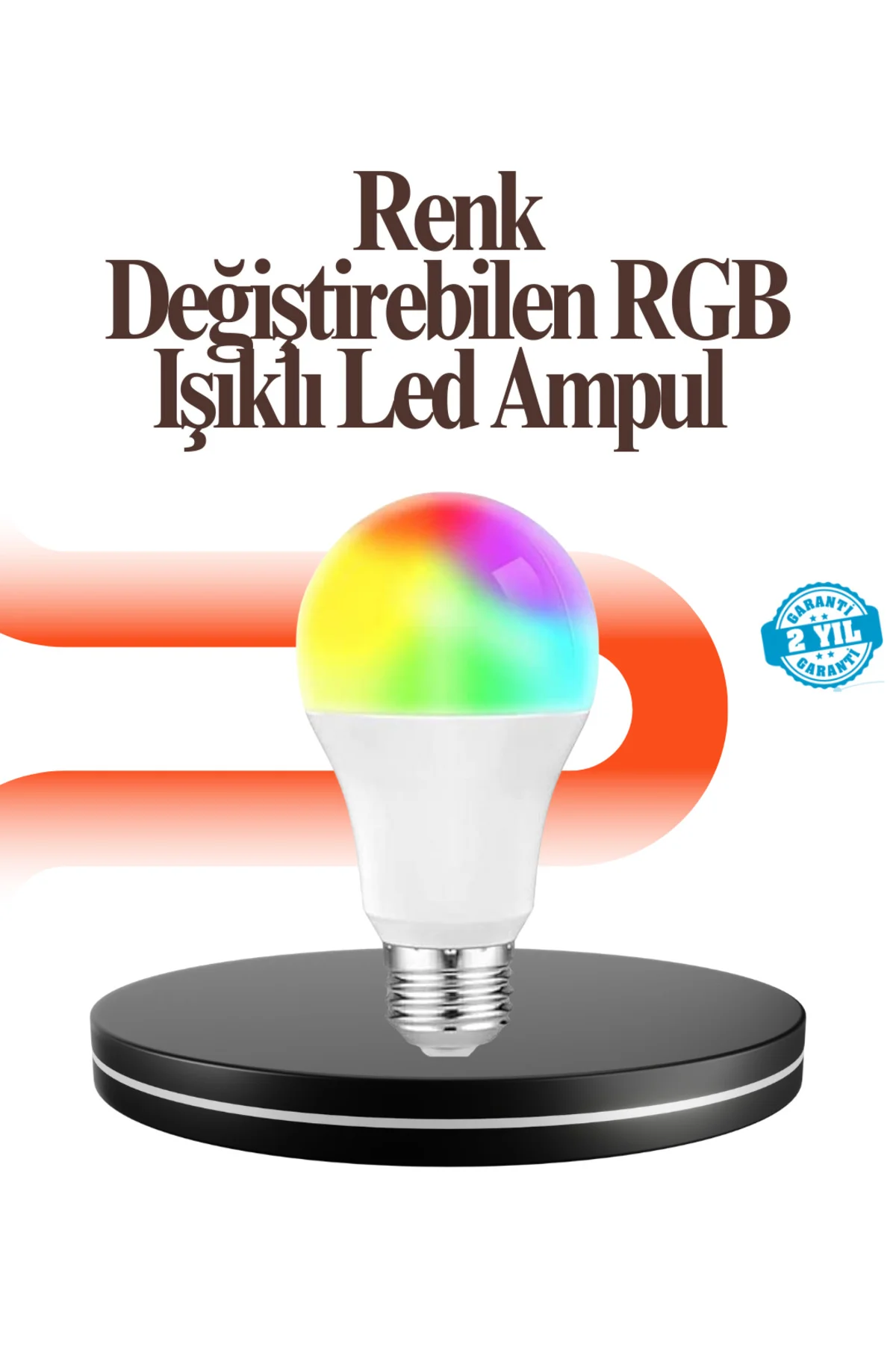 Renk Değiştiren RGB LED Ampul 16 Renk Uzaktan Kumandalı 2025 Model