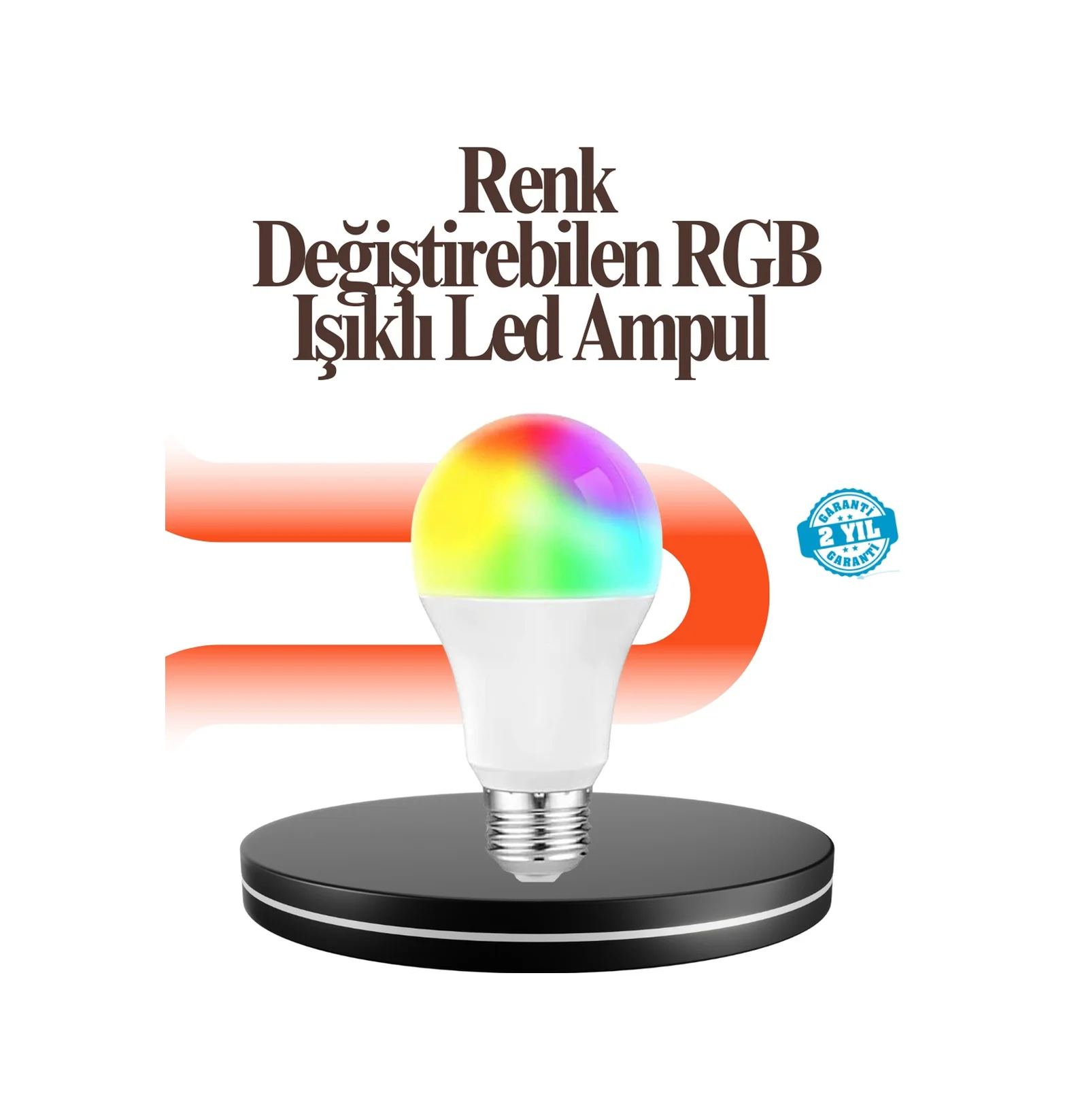 Renk Değiştiren Rgb Led Ampul 16 Renk Uzaktan Kumandalı 2025 Model Diğer