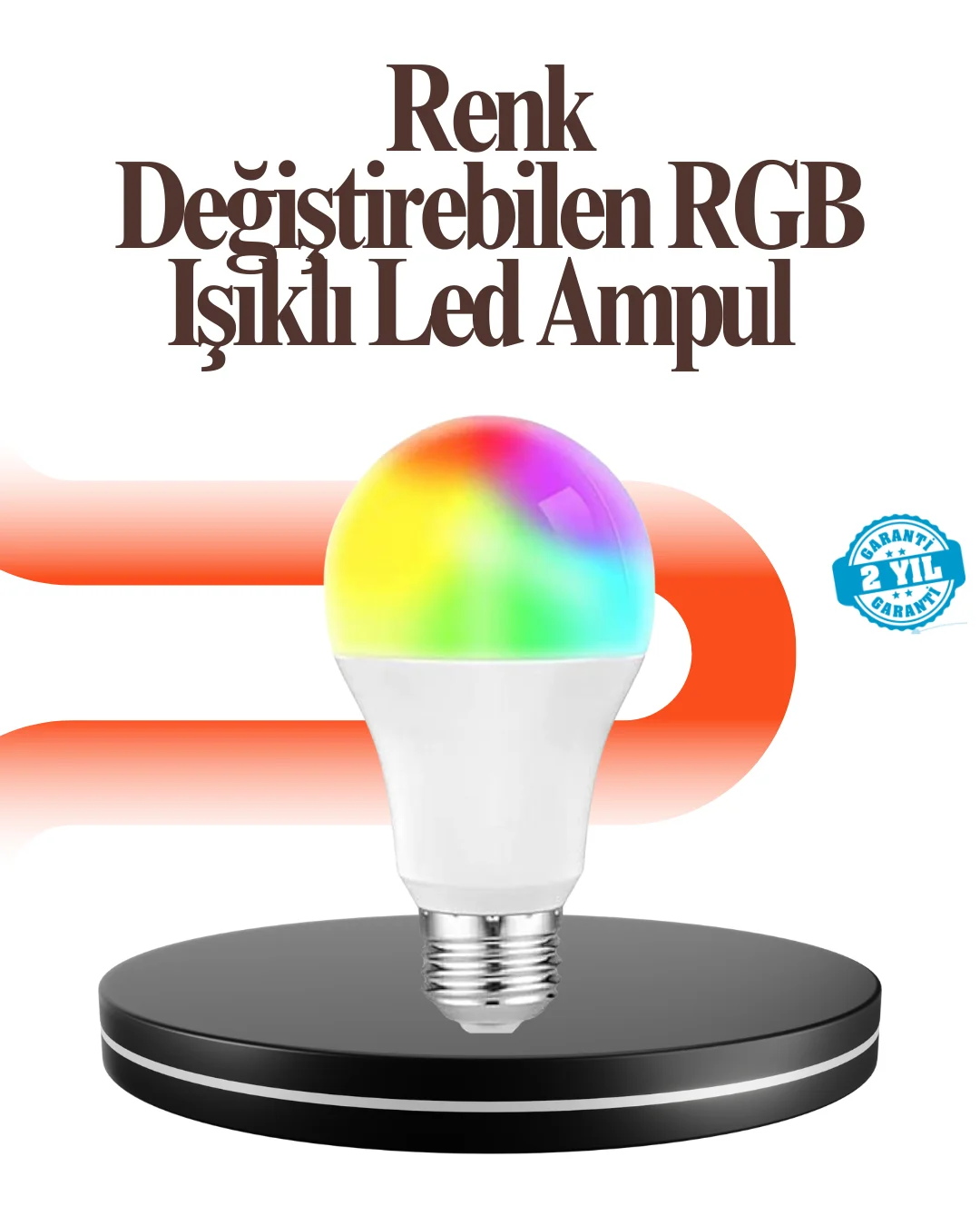 Renk Değiştiren RGB LED Ampul 16 Renk Uzaktan Kumandalı 2025 Mode