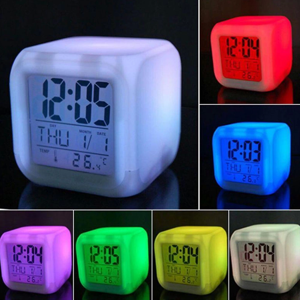 Renk Değiştiren Küp Saat Renk Değiştiren Küp Saat