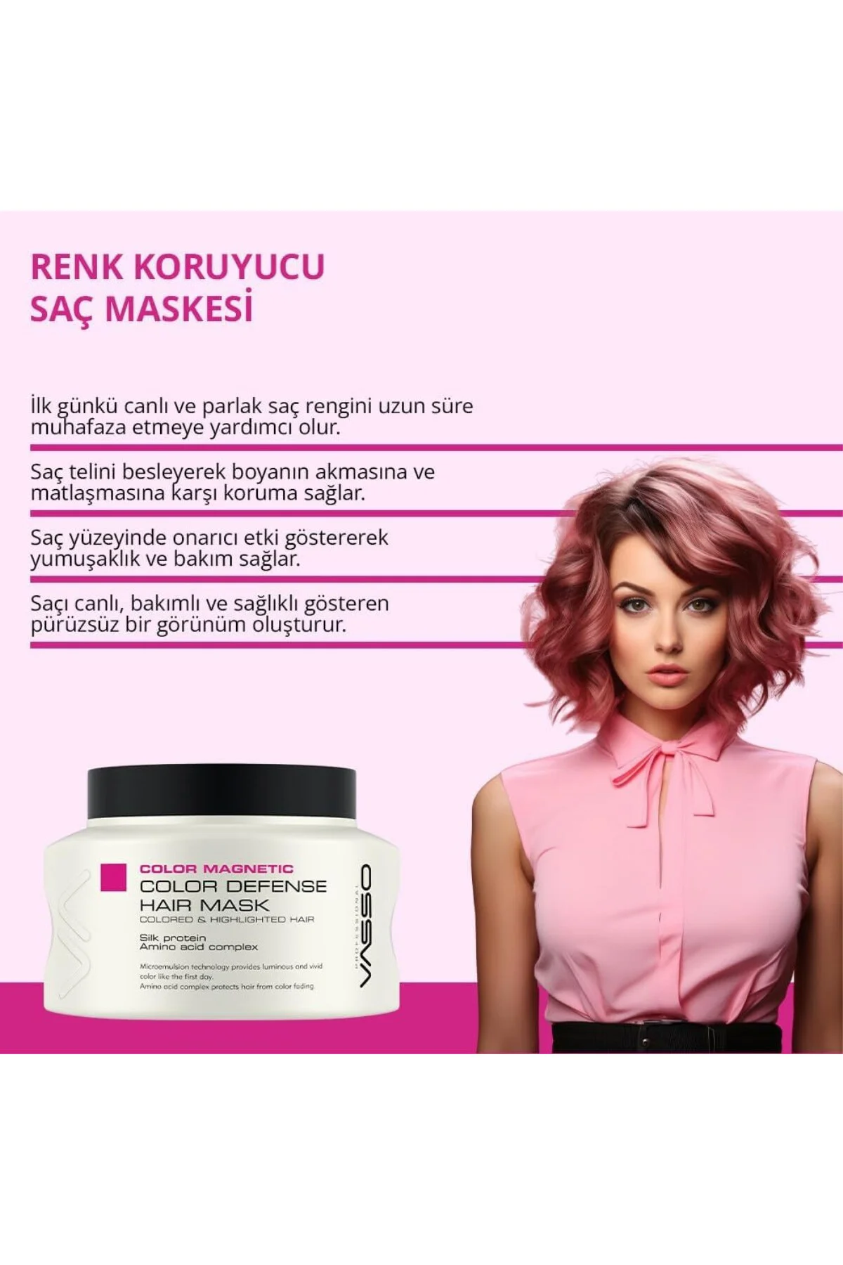 Renk Koruyucu Maske | Boyalı Saçlar, Renk Koruma Serisi | Color M Renk Koruyucu Maske | Boyalı Saçlar, Renk Koruma Serisi | Color M