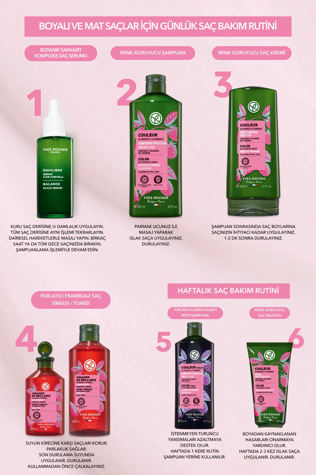 Renk Koruyucu Saç Kremi - Boyalı Saçlar / Couleur -Vegan -200ml