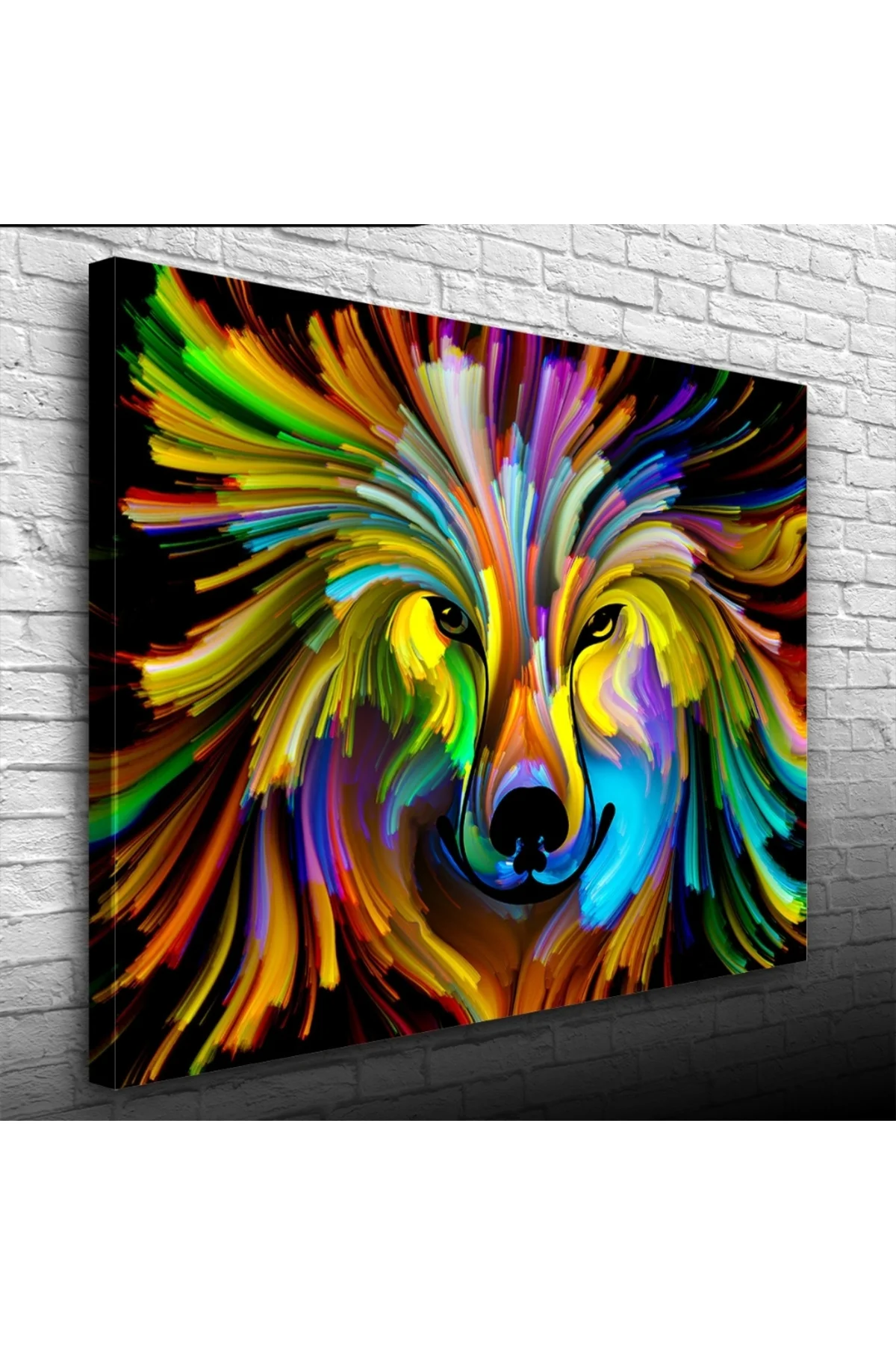 Renk Paletindeki Kurt Kanvas Tablo 50 x 70
