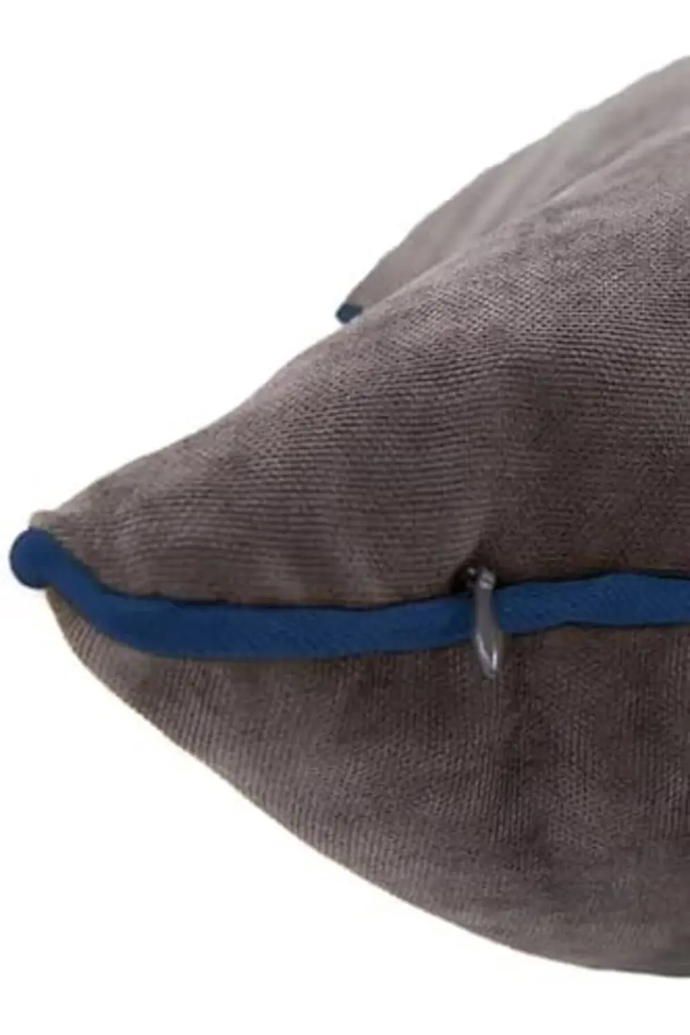 Renk Seçenekli Lacivert Biyeli Gri Kırlent Kılıfı Dekoratif Düz S