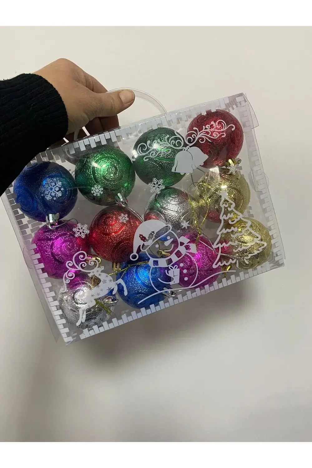Renkleri Yılbaşı Topları 12 Li
